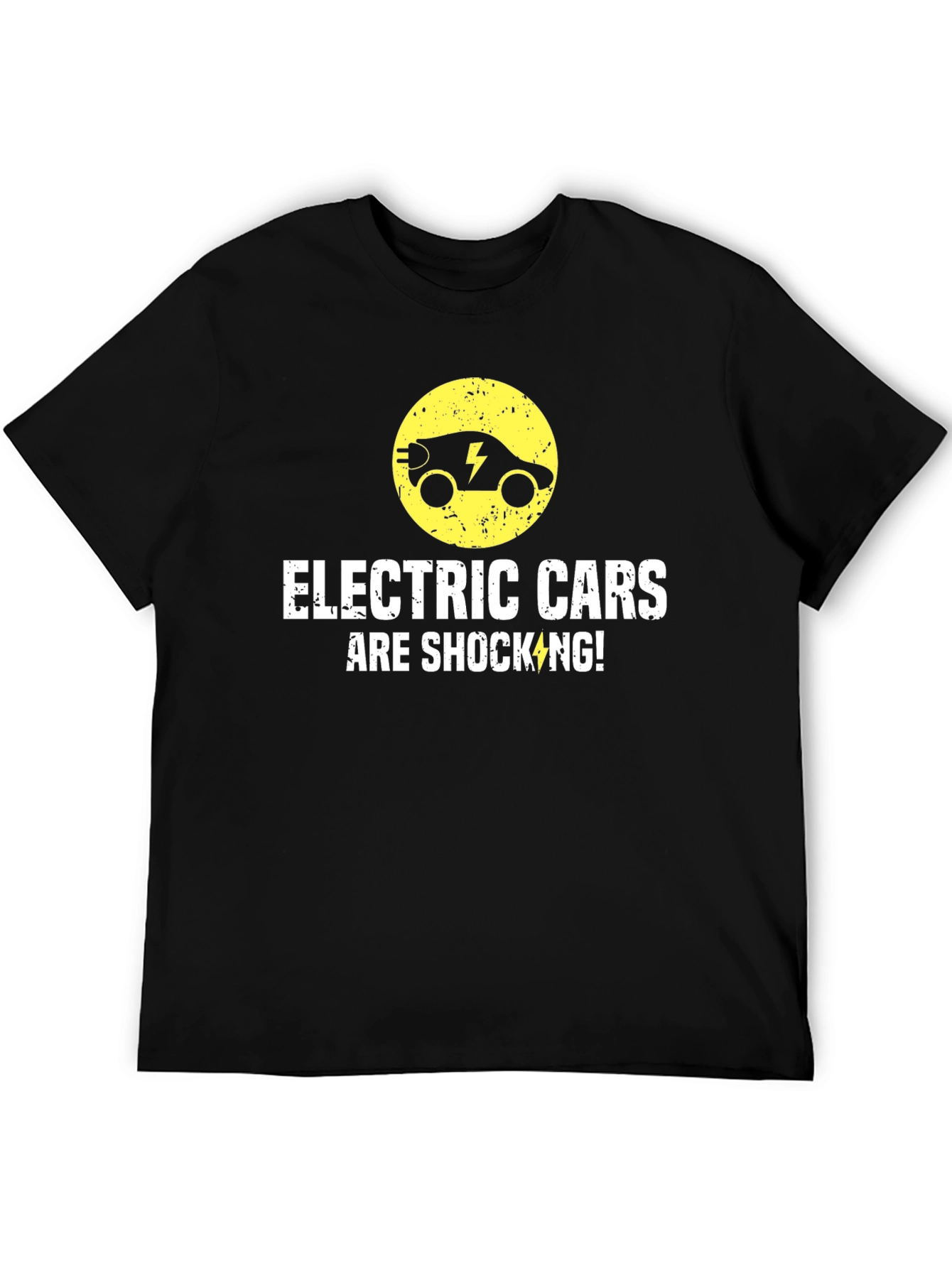 Black Electric Cars Are Shocking T-Shirt view 5