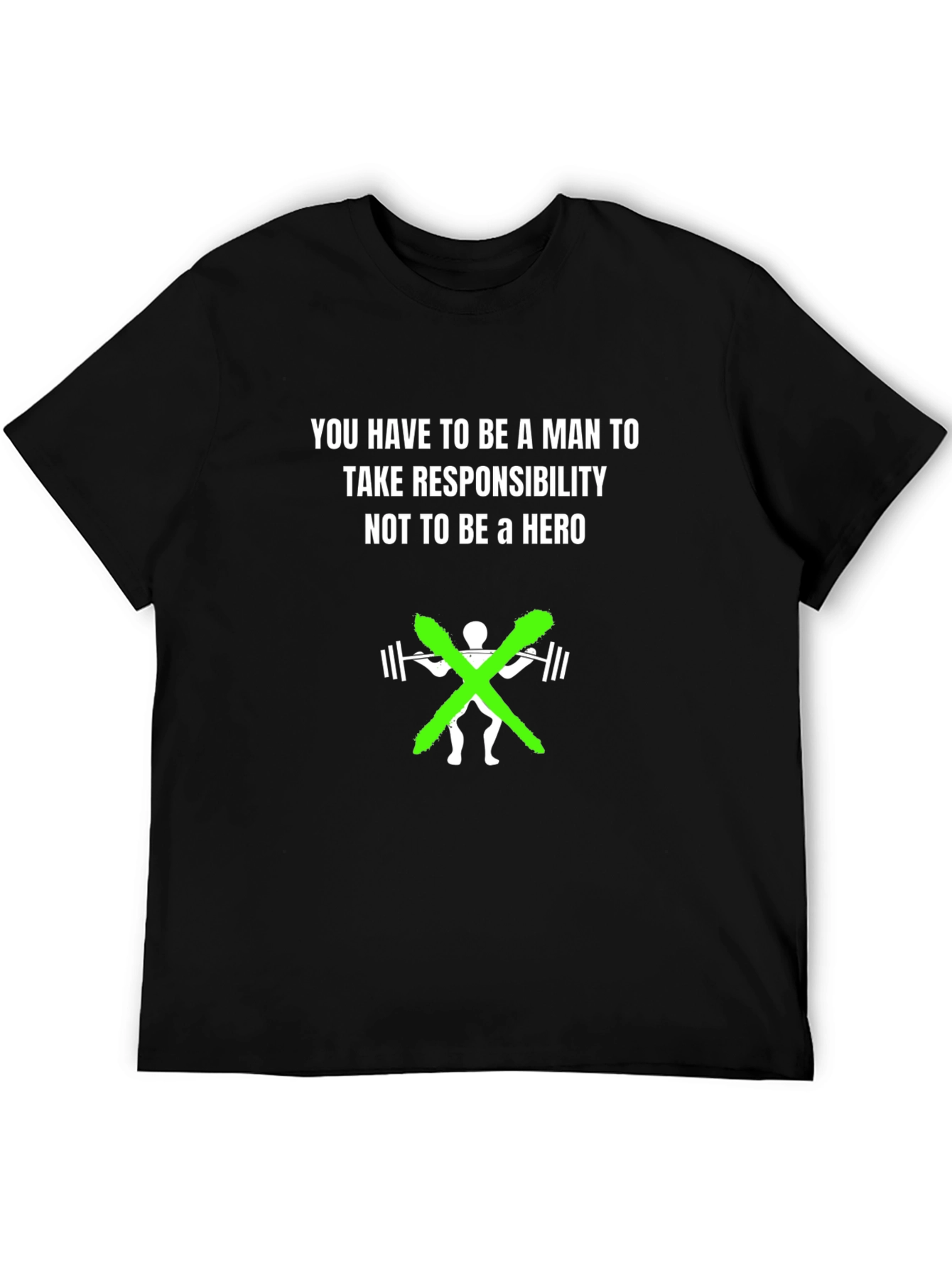 Black Man's Responsibility Graphic T-Shirt view 5