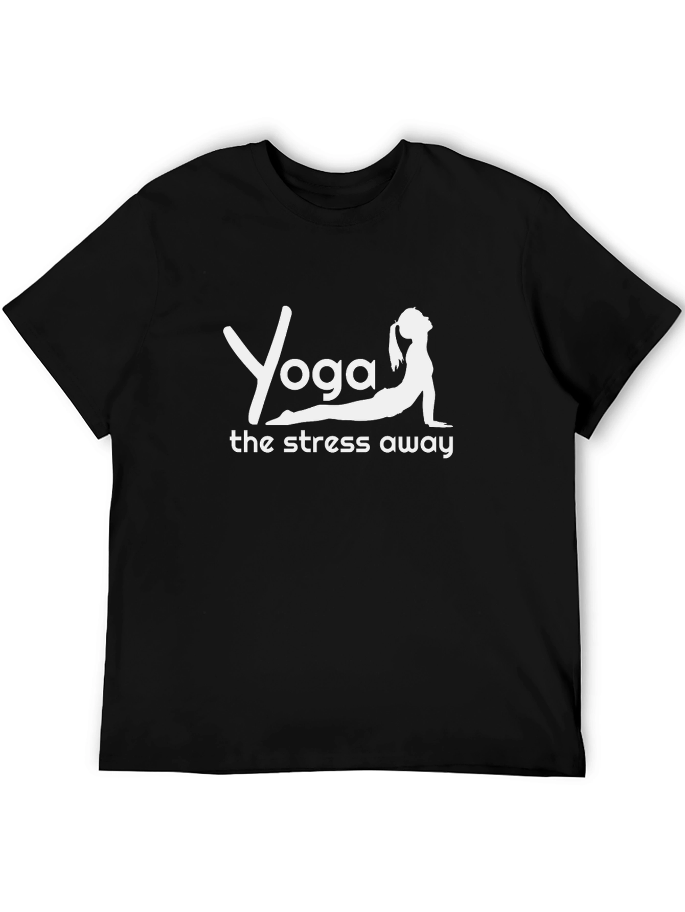 Black Yoga T-Shirt - Find Your Zen view 5