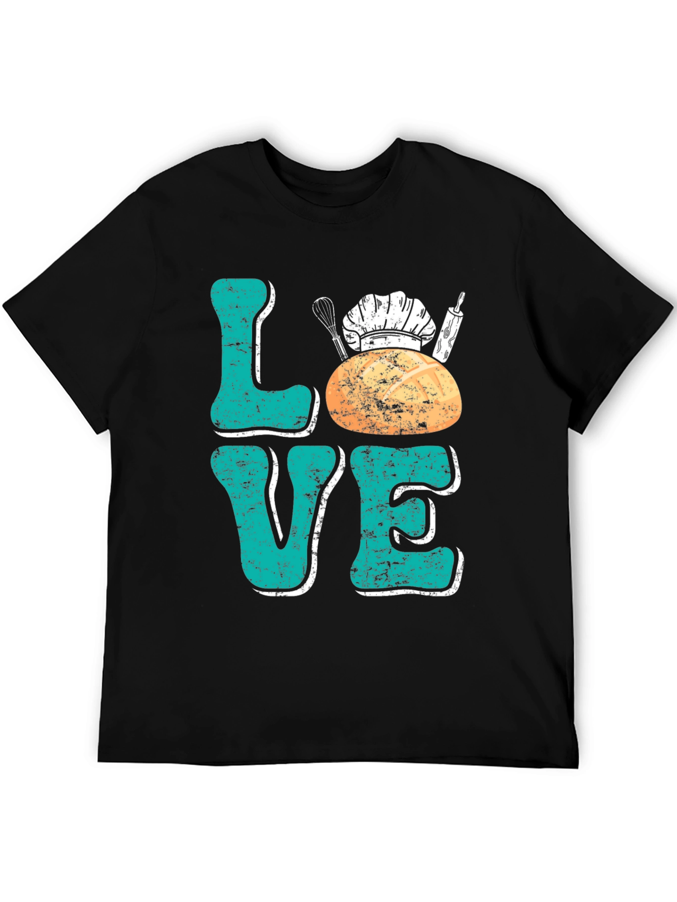 Black Love Baking T-Shirt - Baker Chef Gift Tee view 5