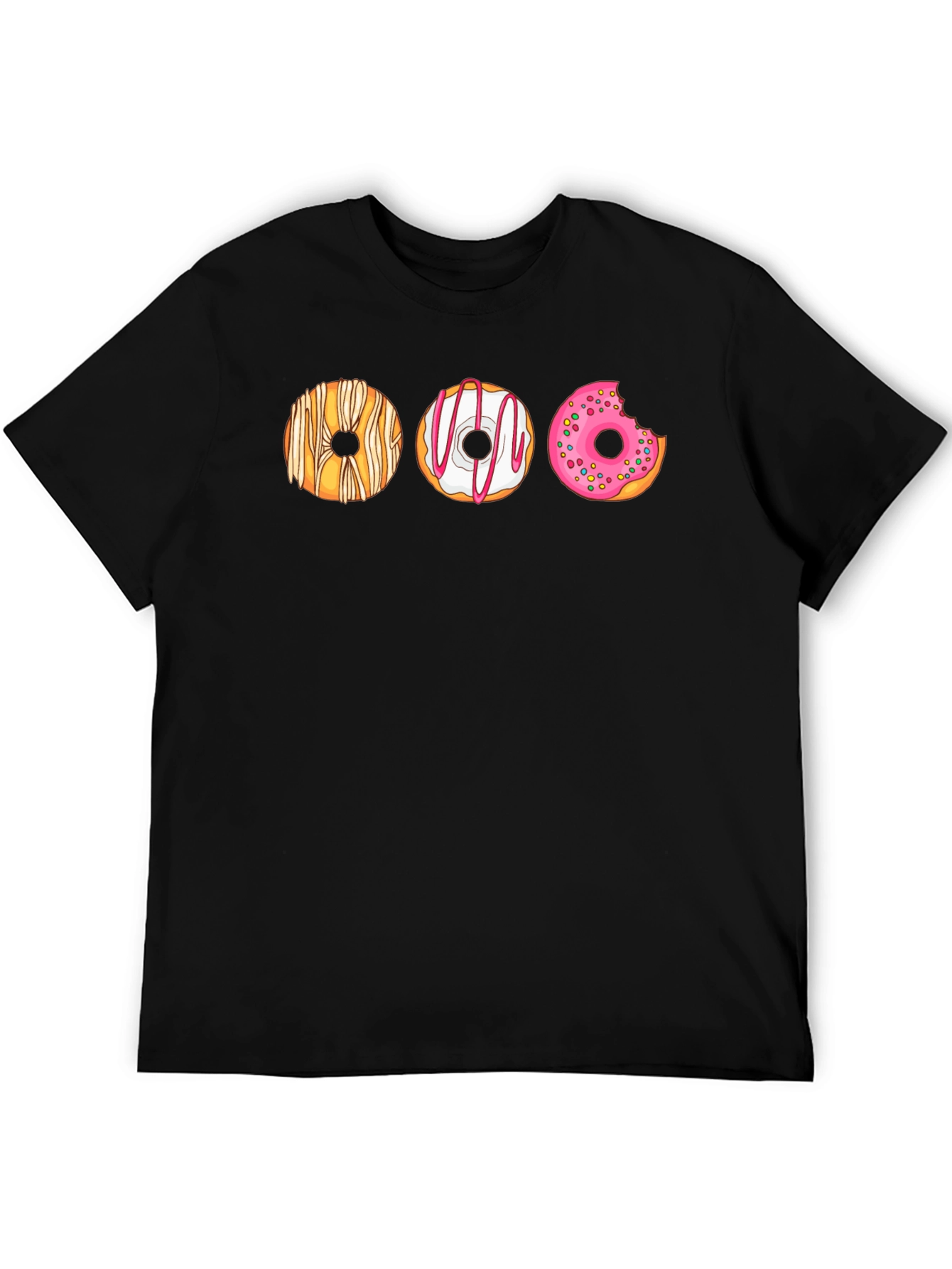 Black Donut Graphic T-Shirt - Sweet Tooth Fashion view 5