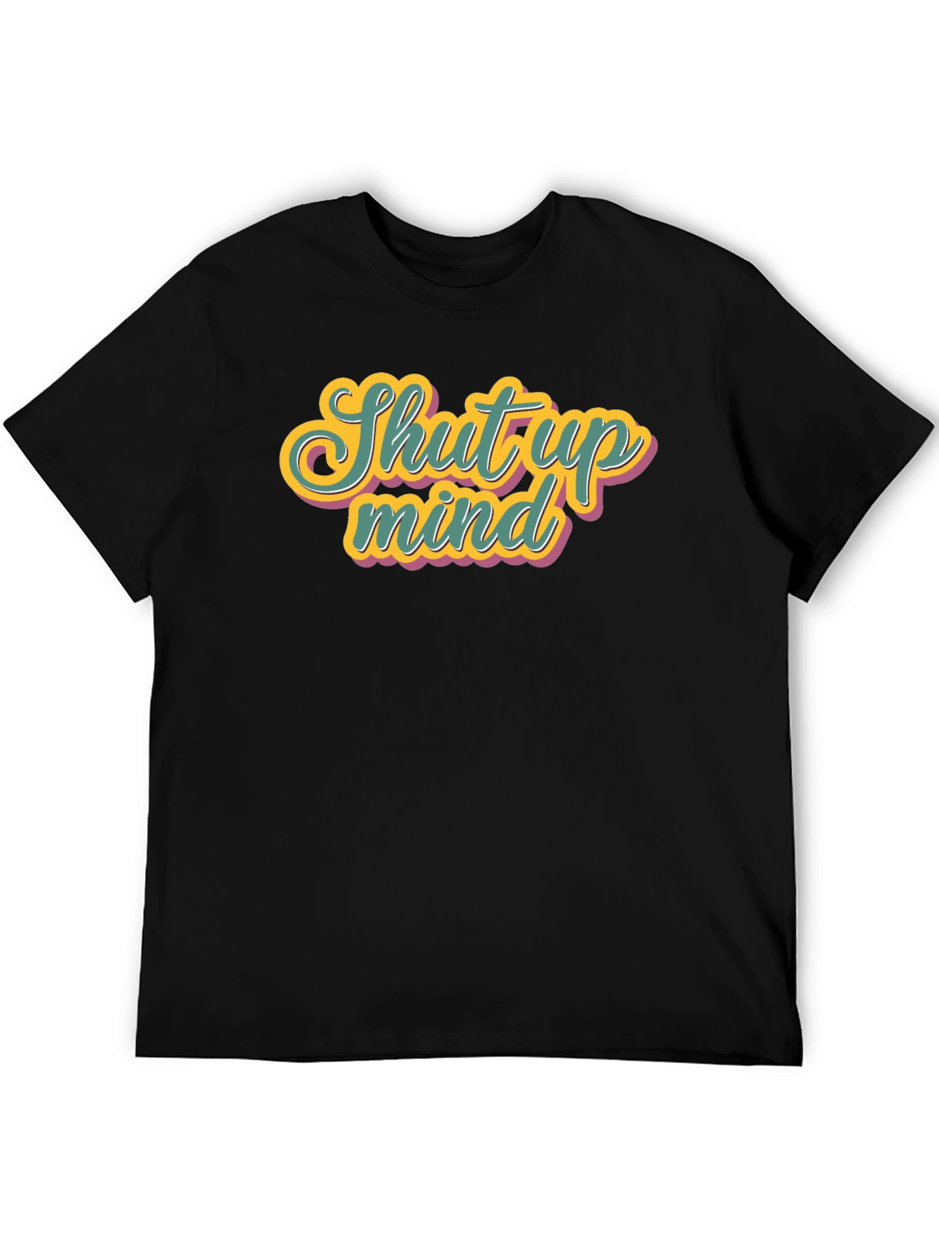 Black Shut Up Mind Graphic Tee view 5