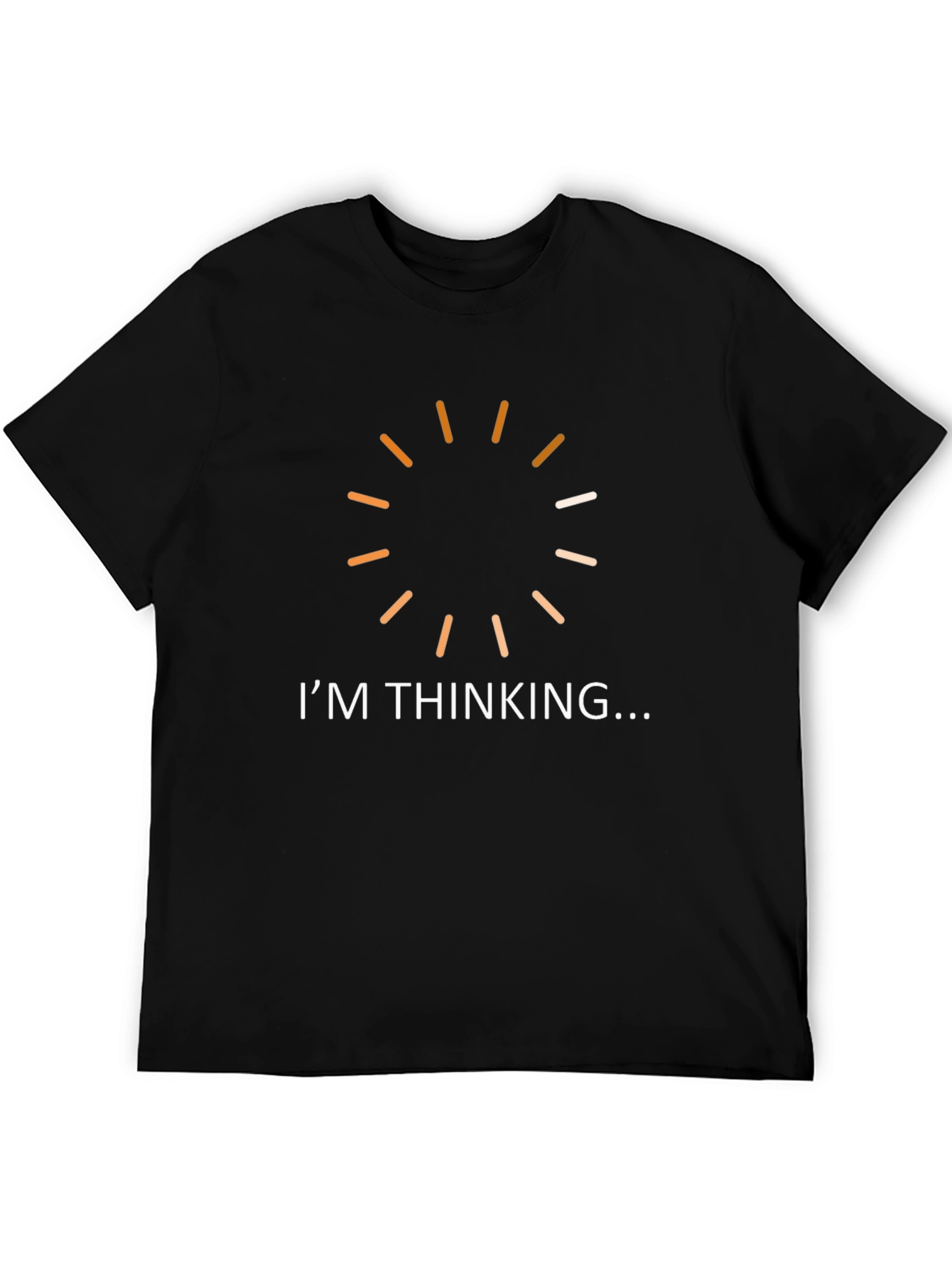 Black I'm Thinking T-Shirt Funny Novelty Graphic Tee view 5
