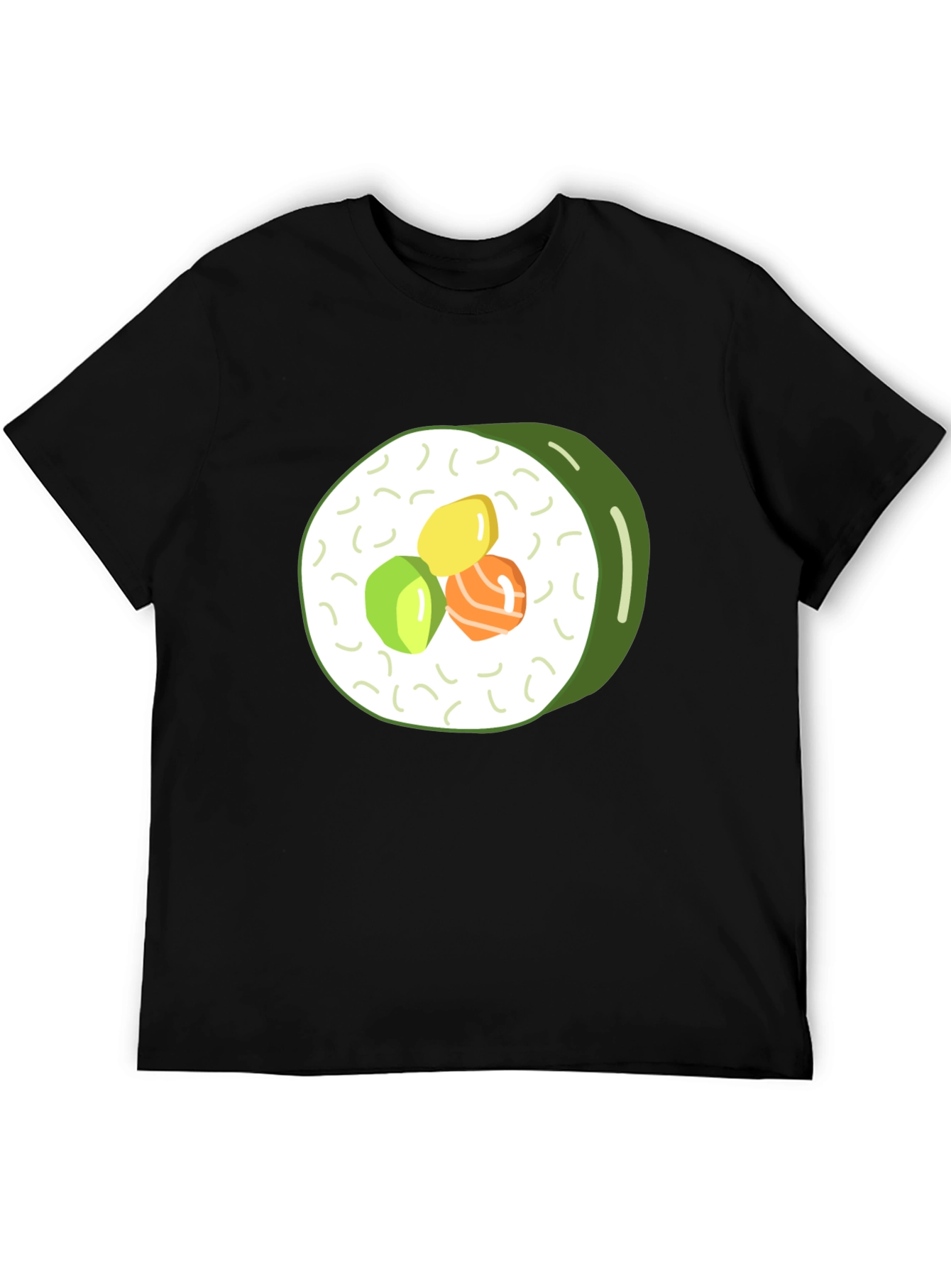 Black Sushi Roll Graphic Tee - Casual Comfort view 5