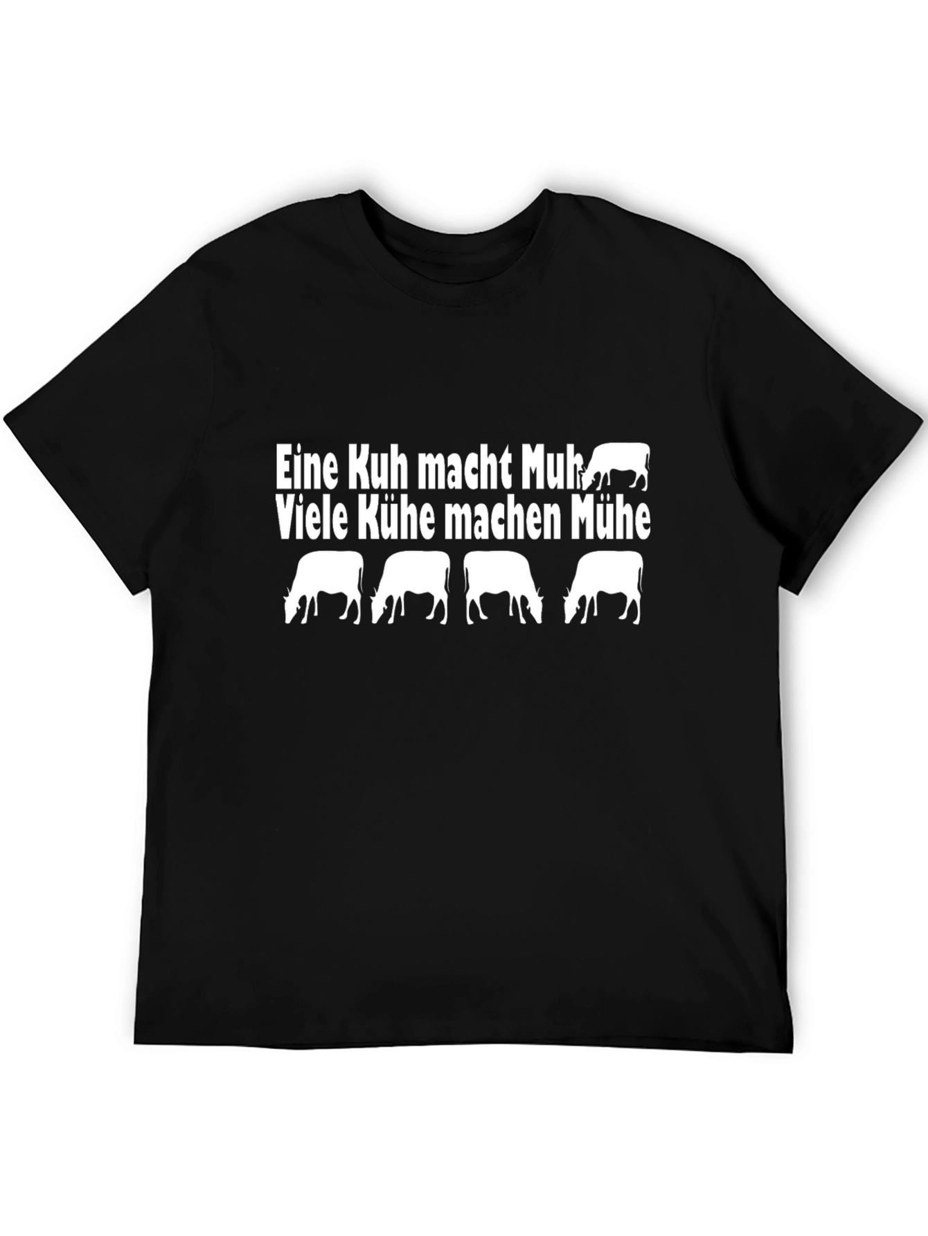 Funny German Cow T-Shirt: Eine Kuh Macht Muh! - 5