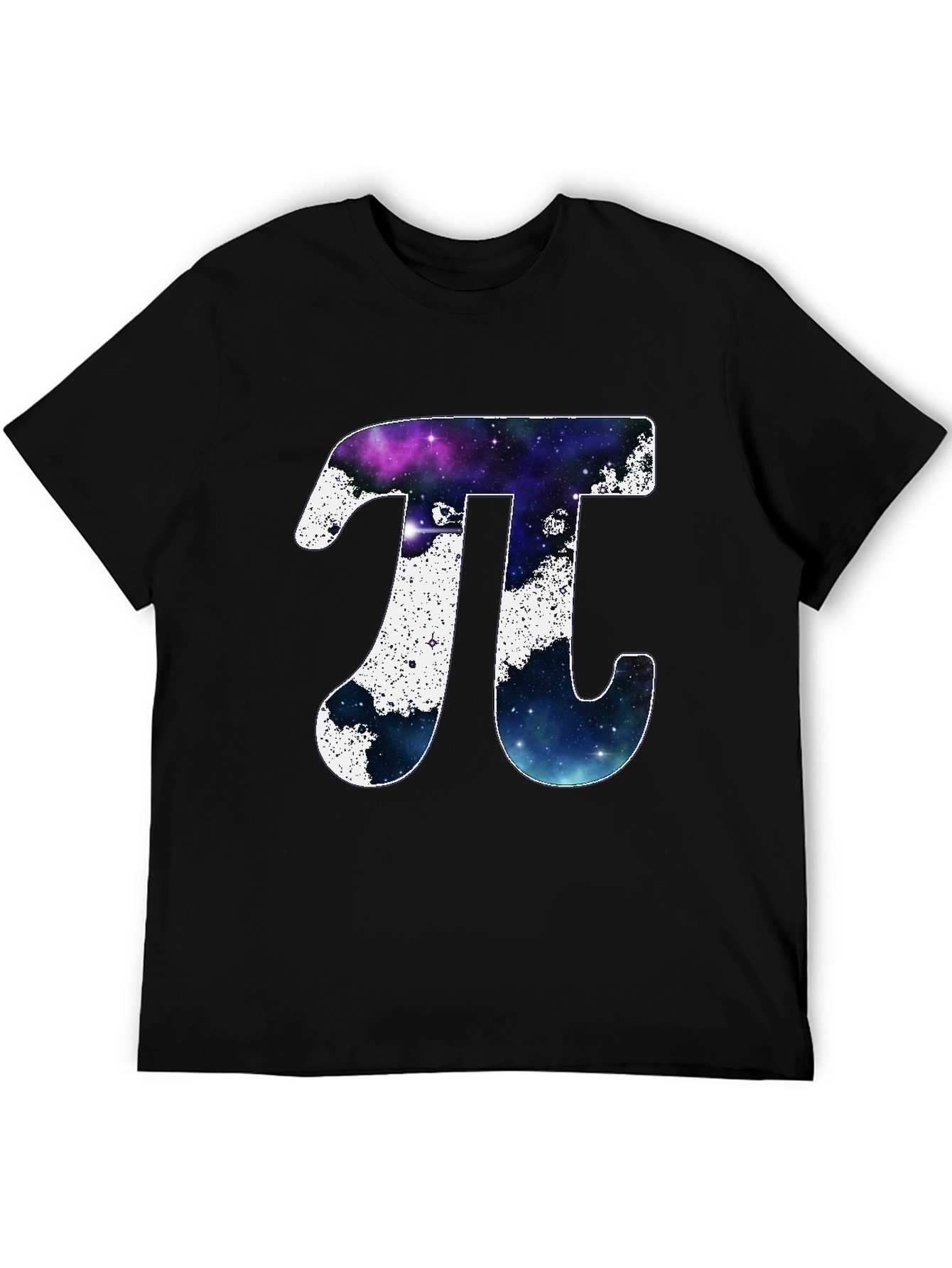 Black Cosmic Pi Symbol T-Shirt view 5