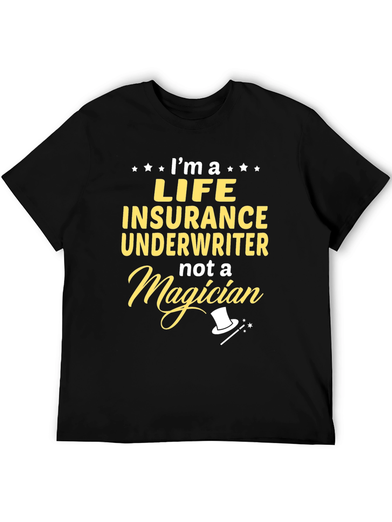 Black Life Insurance Underwriter Funny T-Shirt view 5