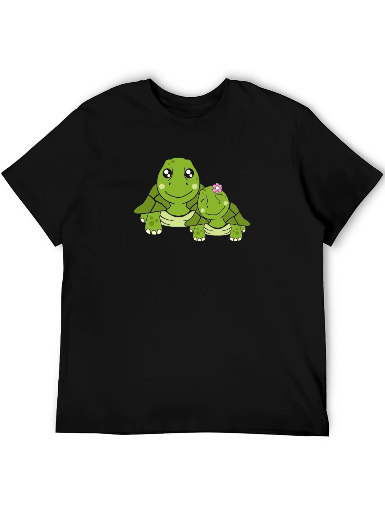 Black Turtle Mom & Baby Black Graphic Tee view 5