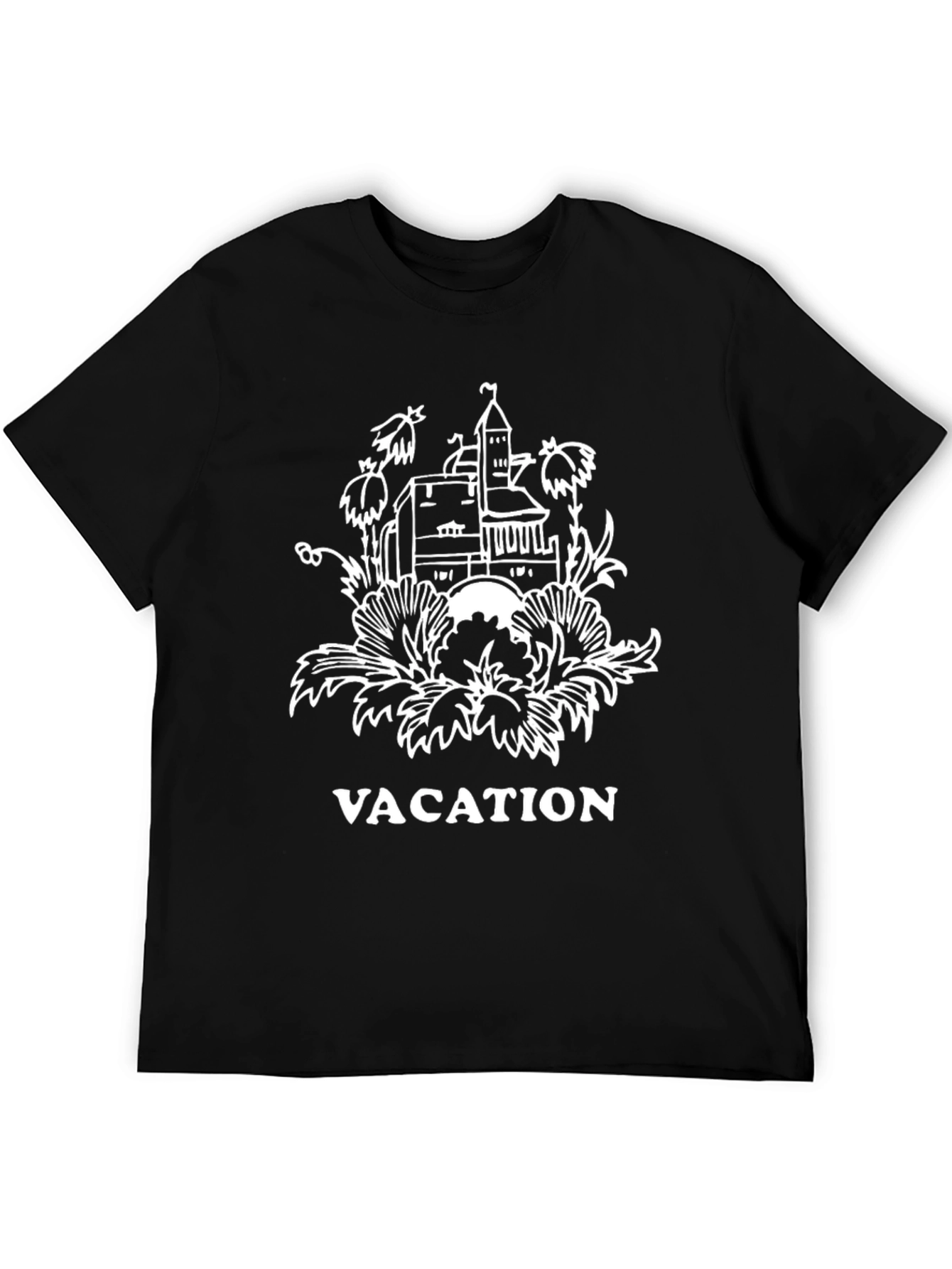 Black Vacation Graphic T-Shirt view 5