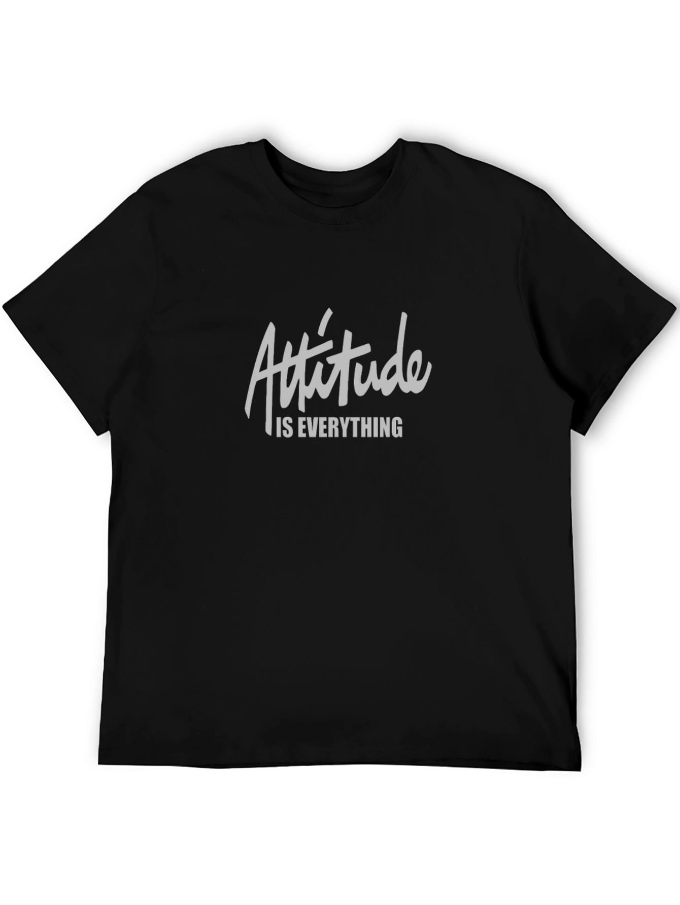 Black Attitude Is Everything Graphic Tee - Premium Comfort view 5