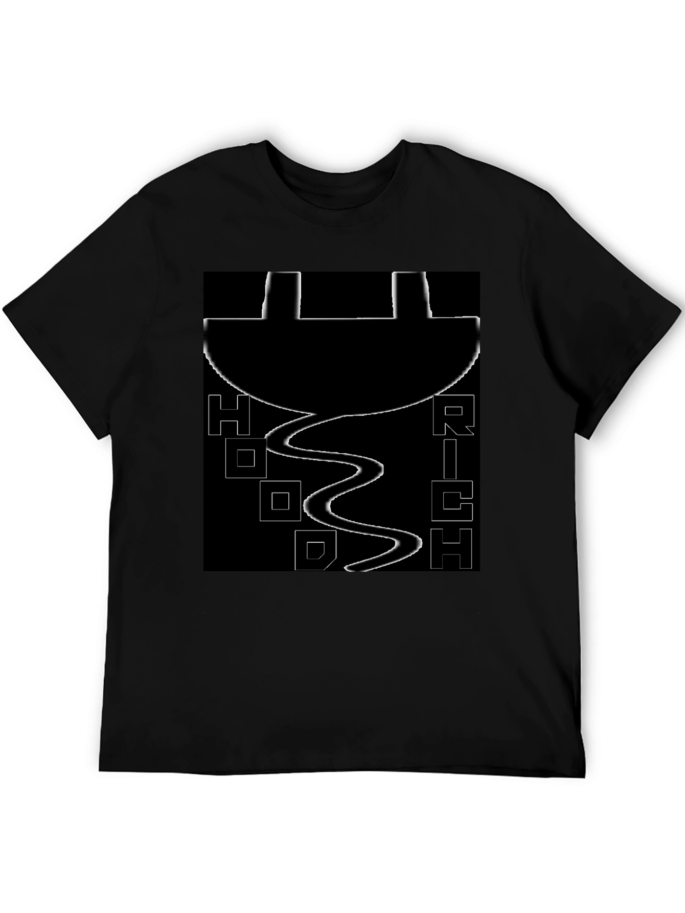 Black Hood Rich Graphic Tee - Black Cotton view 5