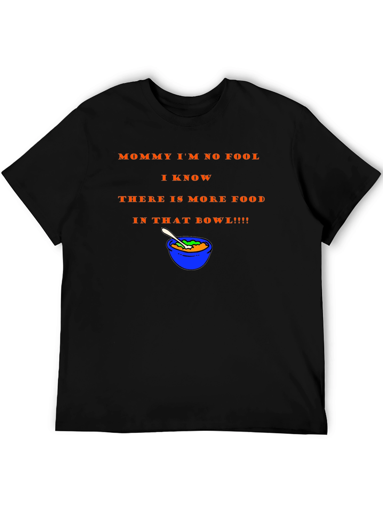 Black Funny 'More Food' Graphic Tee view 5