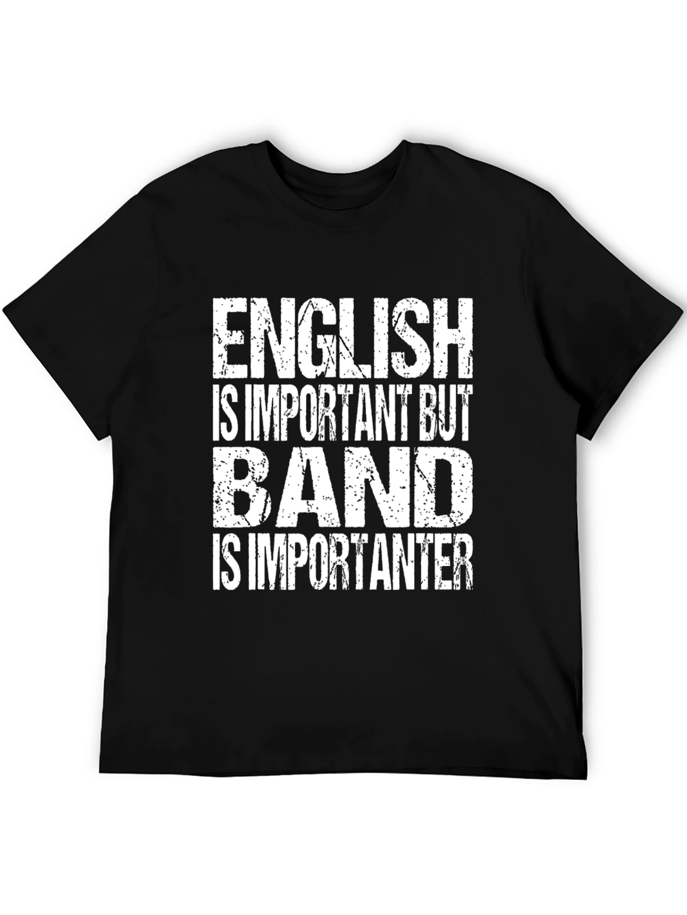 Funny Band T-Shirt - Important Than English! - 5