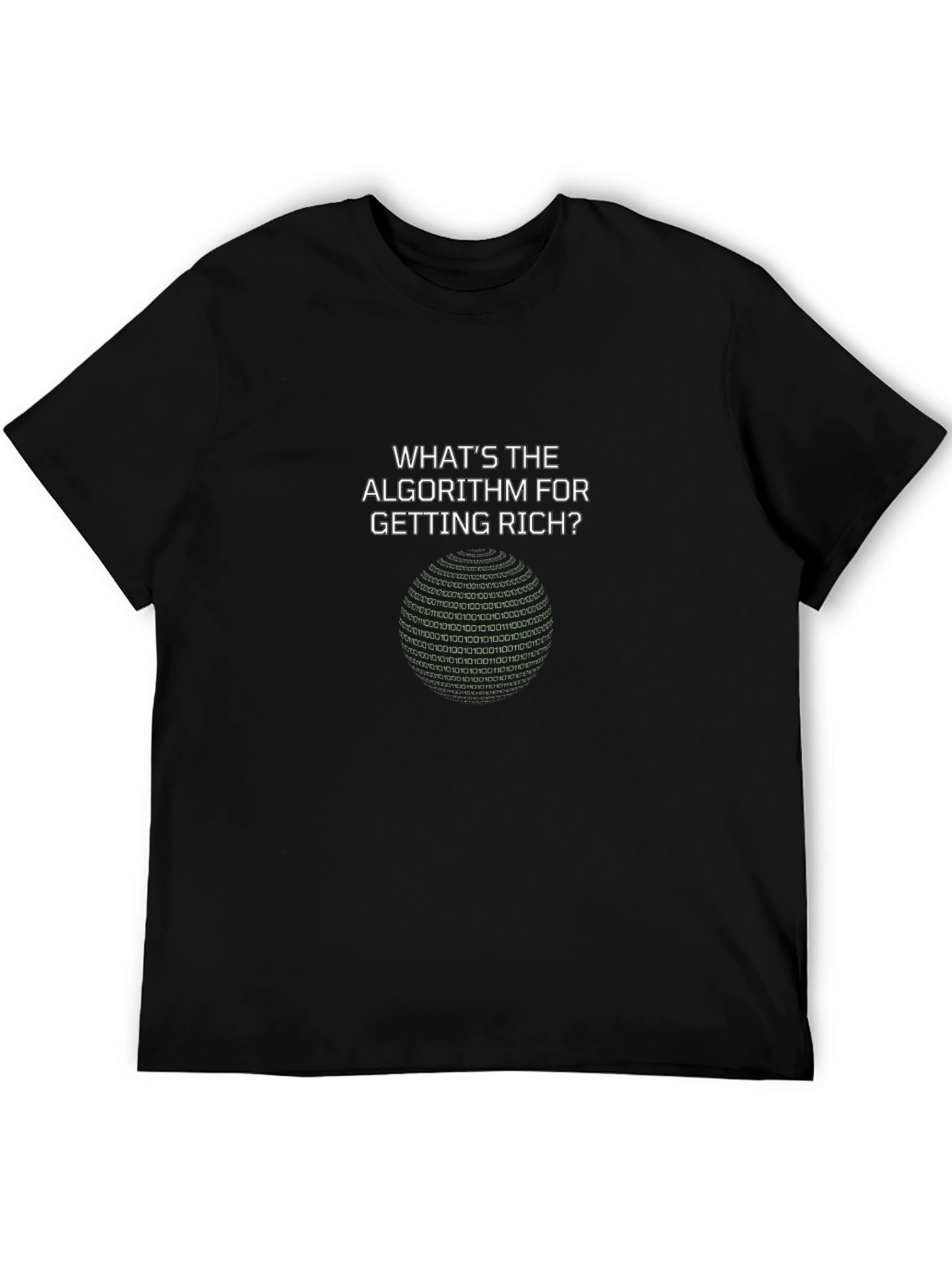 Black Algorithm for Getting Rich Black T-Shirt view 5