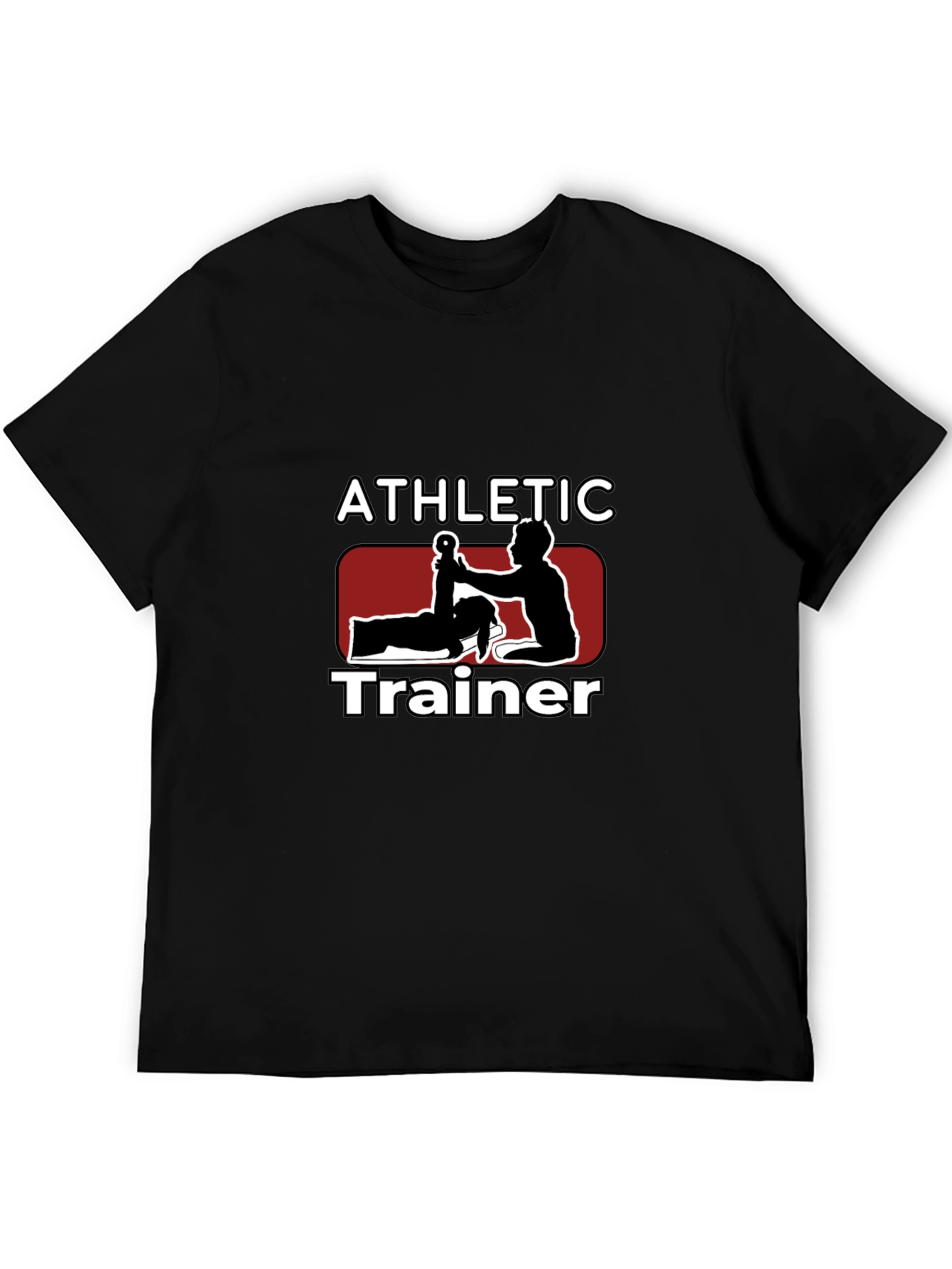Black Athletic Trainer Graphic Tee - Sports Medicine Apparel view 5