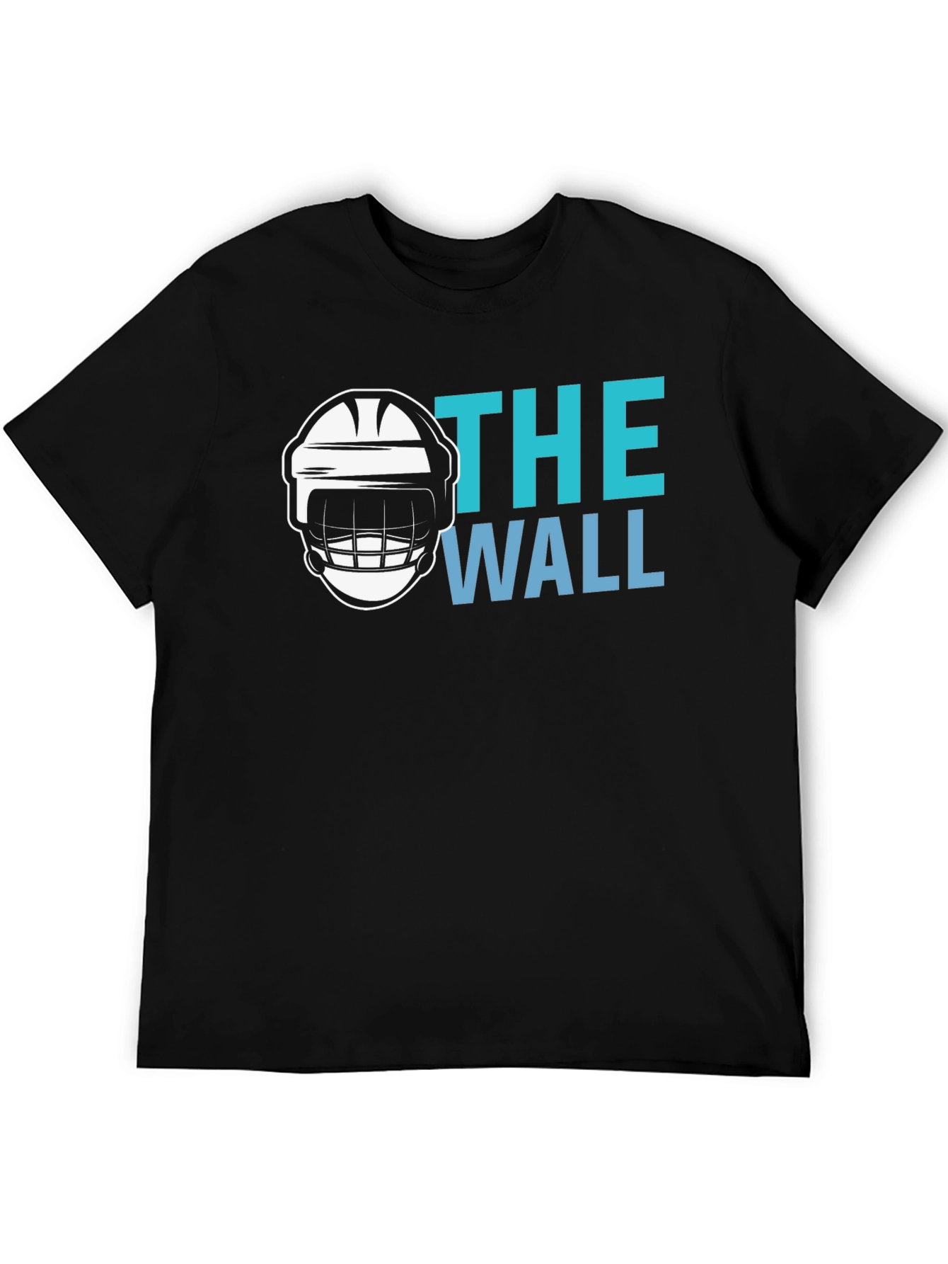 Black The Wall Hockey Goalie T-Shirt - Black Cotton Tee view 5