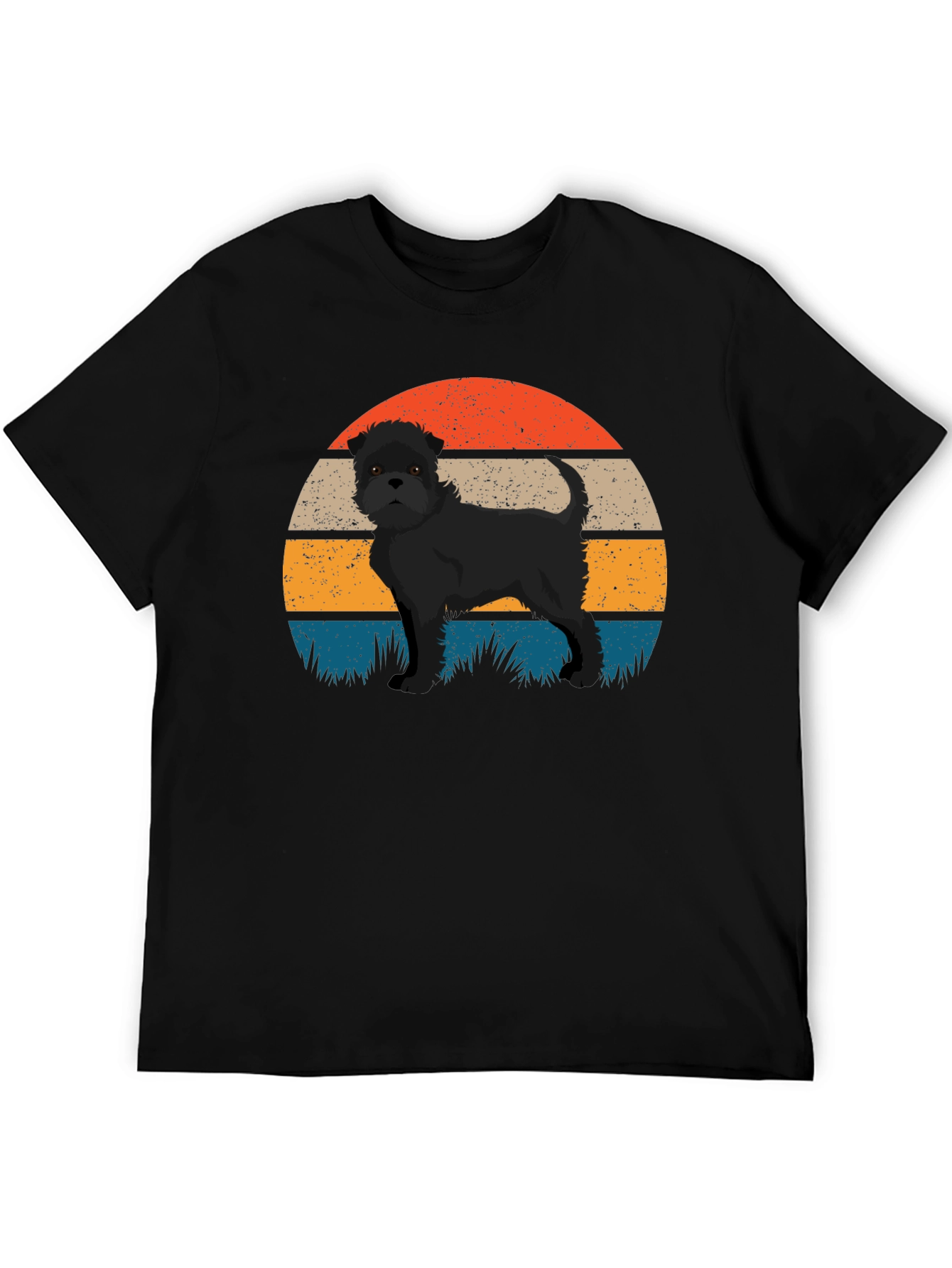 Retro Dog T-Shirt - Brussels Griffon Design - 5