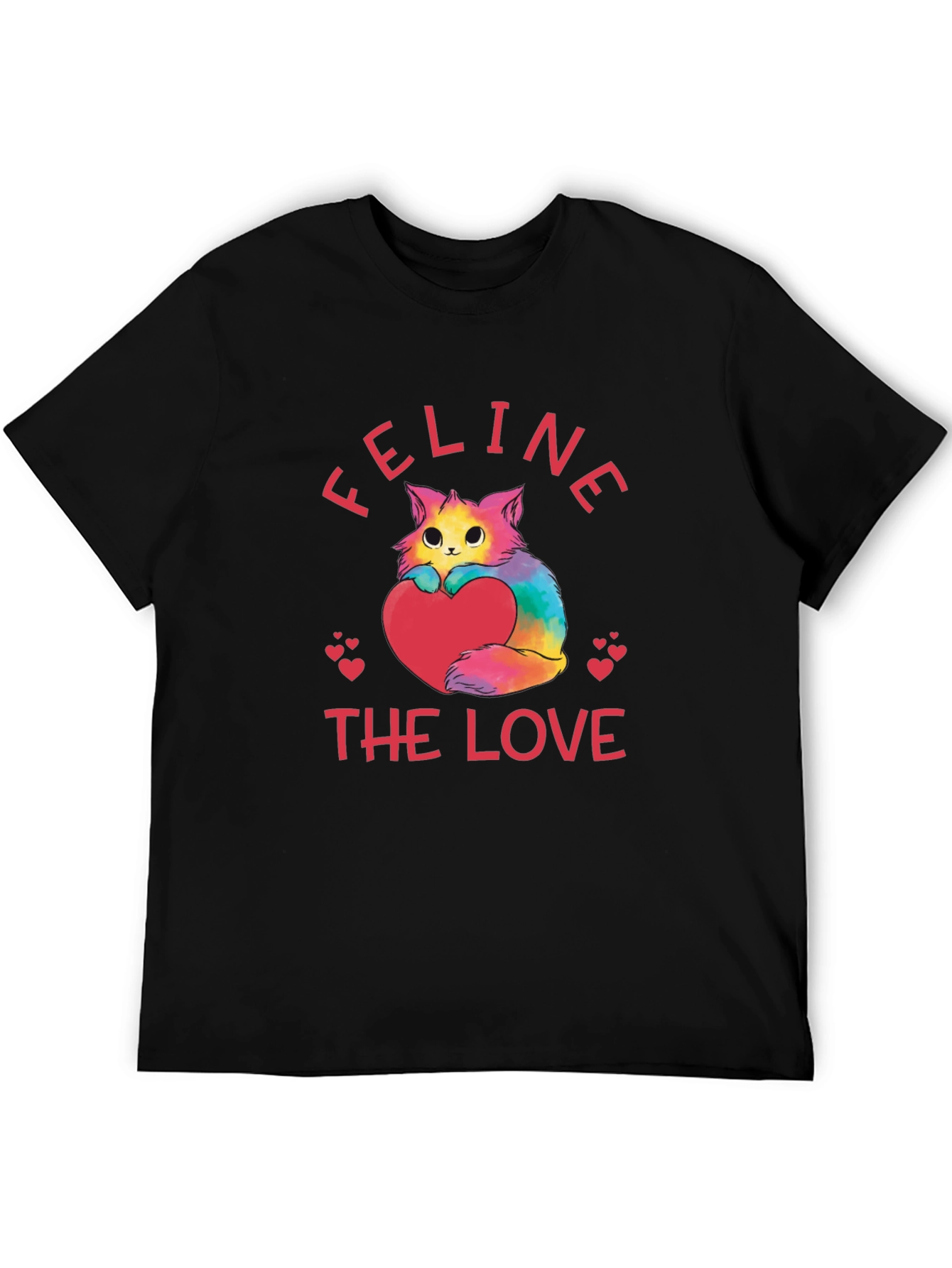 Black Feline The Love Graphic T-Shirt view 5