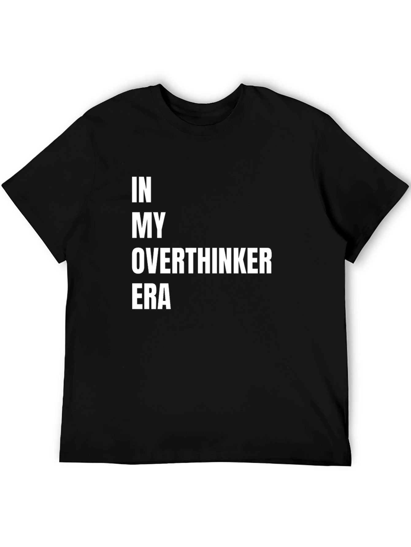 Black In My Overthinker Era Black Tee view 5