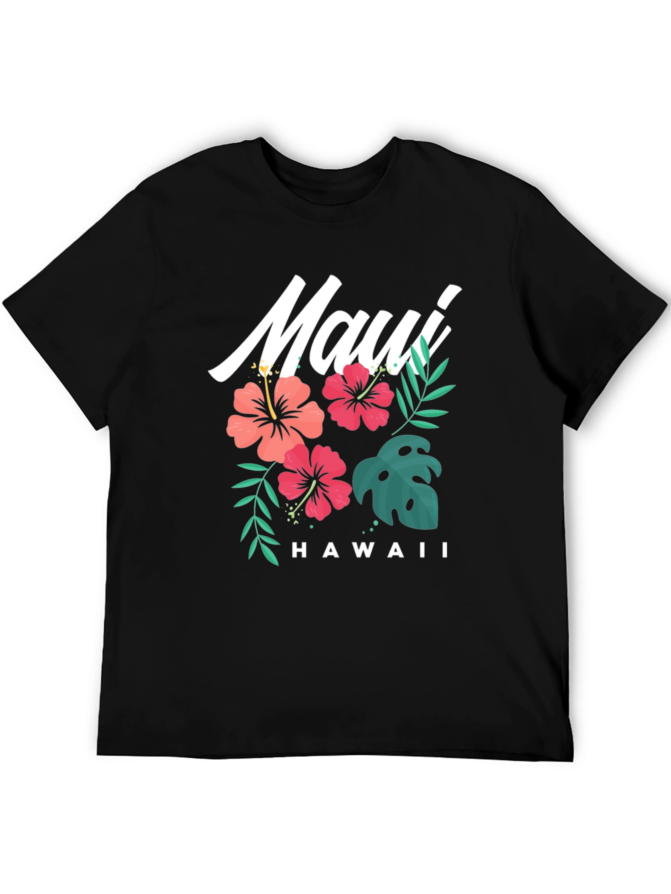 Black Maui Hawaii Graphic T-Shirt view 5