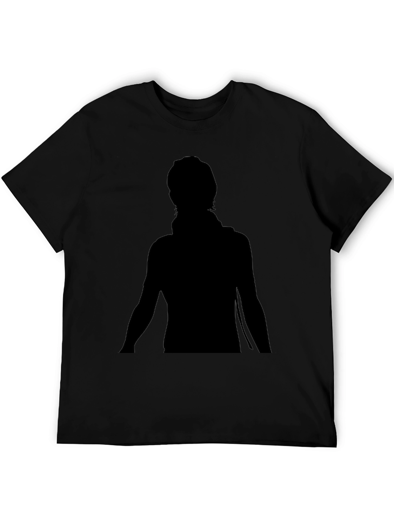 Men's Black Graphic Tee - Silhouette Design - 5