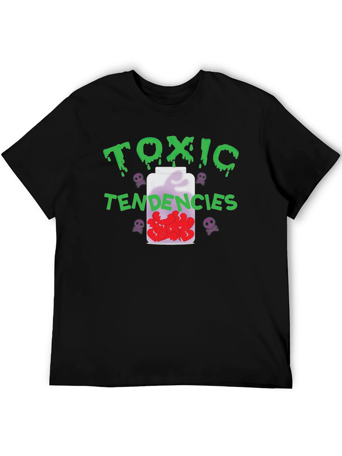 Black Toxic Tendencies Graphic Tee - Unique Design view 5