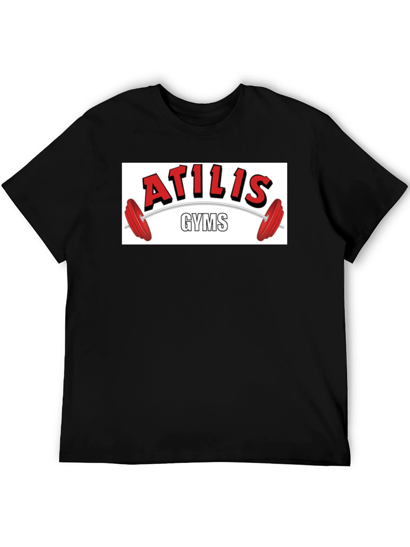 Black Atilis Gyms Black Graphic Tee view 5