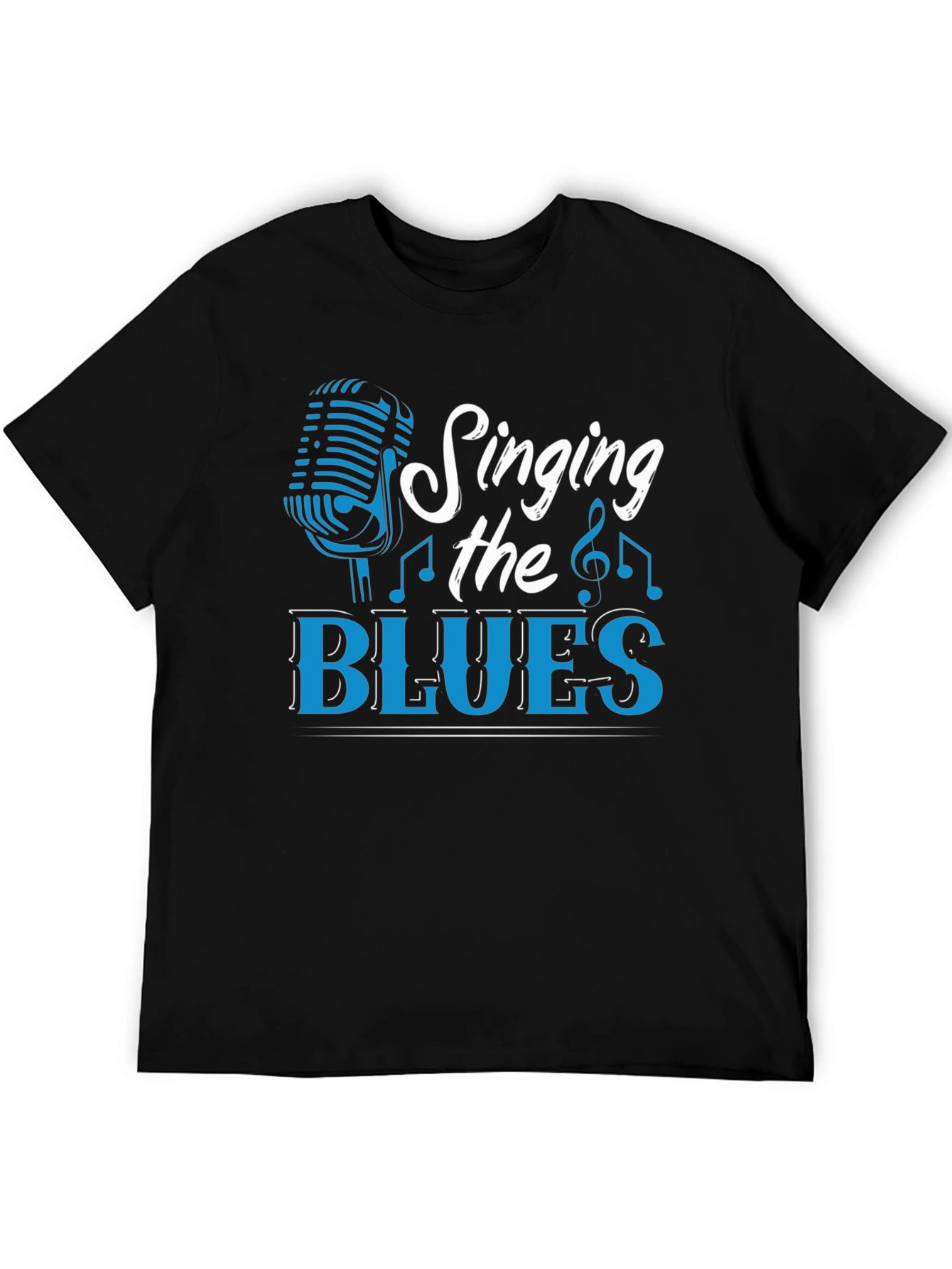 Black Singing the Blues Graphic Tee view 5