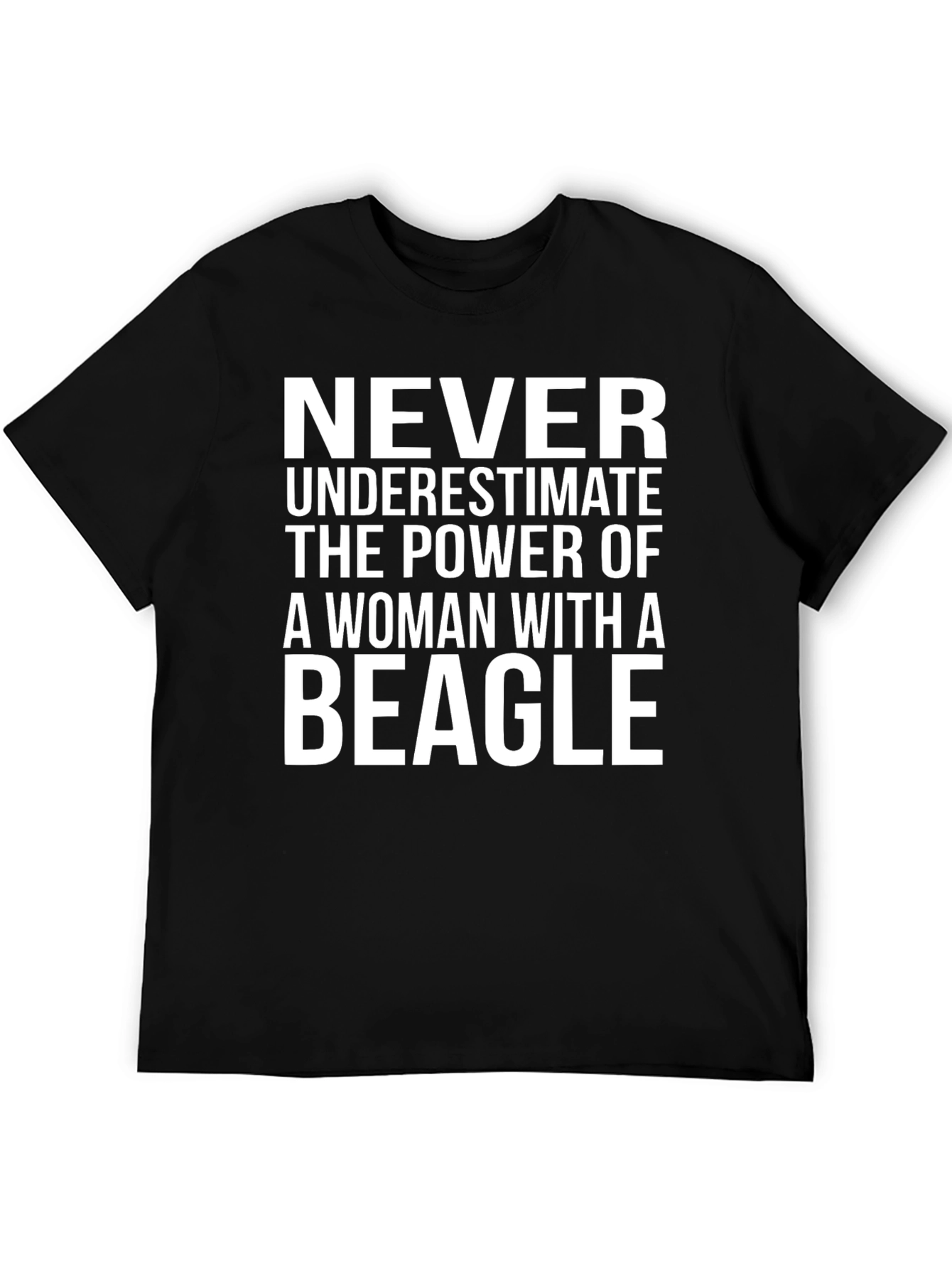 Black Beagle Woman's Power Graphic Tee view 5