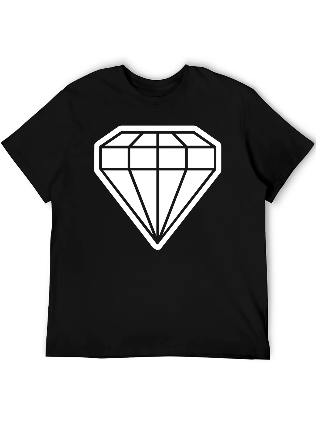 Black Diamond Graphic Tee - Stylish Black T-Shirt view 5