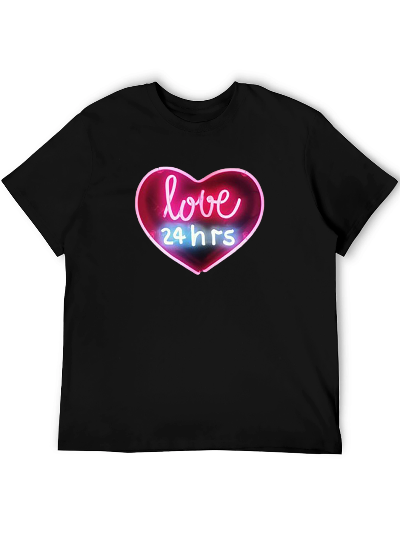 Black Love 24 Hrs Graphic Tee - Black view 5