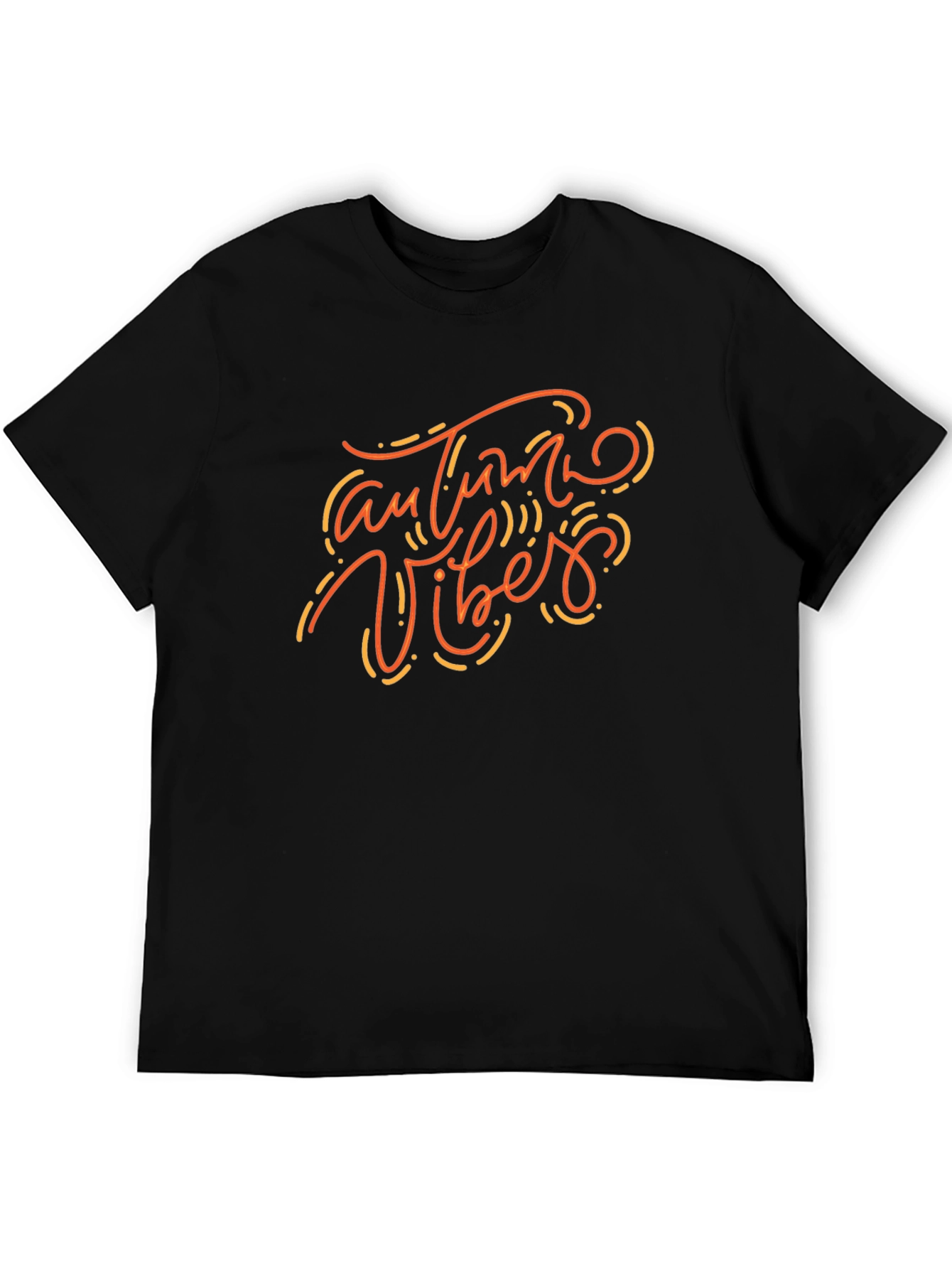 Black Autumn Vibes Graphic Tee - Stylish Fall Fashion view 5