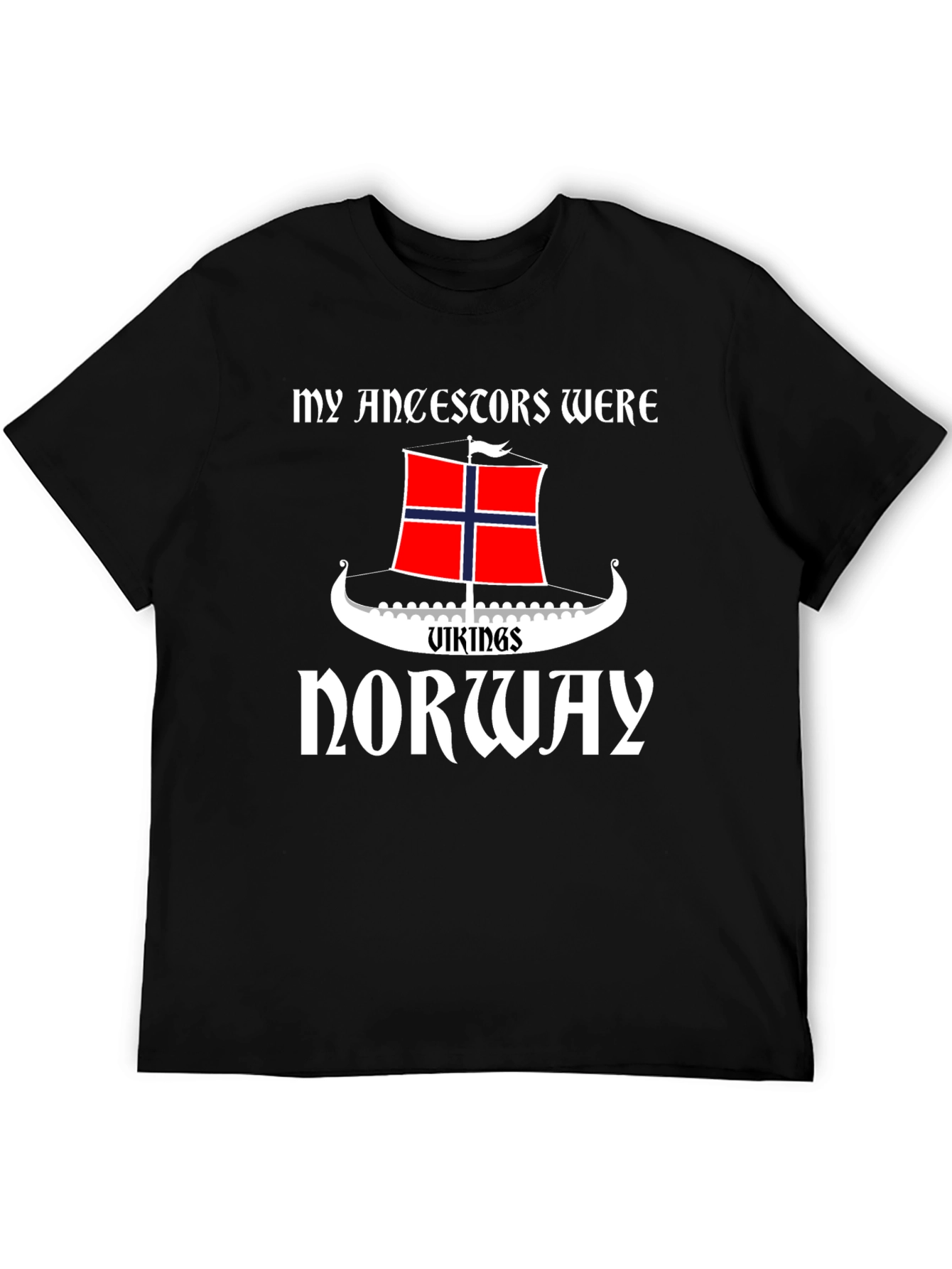 Black Vikings of Norway T-Shirt view 5
