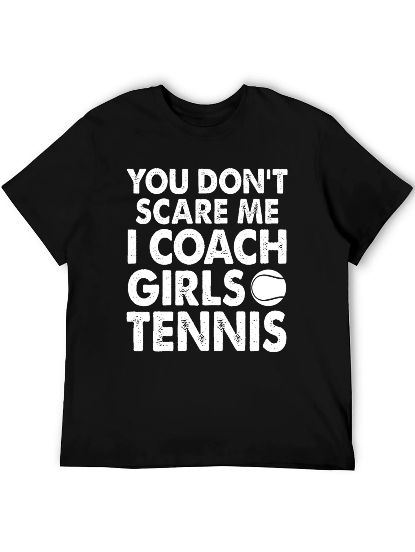 Black Coach Girls Tennis Graphic Tee - You Don't Scare Me! view 5
