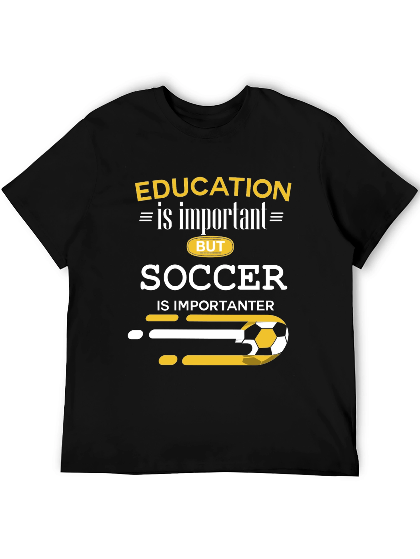 Black Education vs. Soccer T-Shirt view 5
