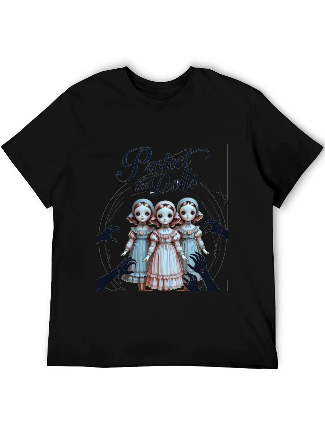 Black Protect the Dolls Graphic Tee view 5
