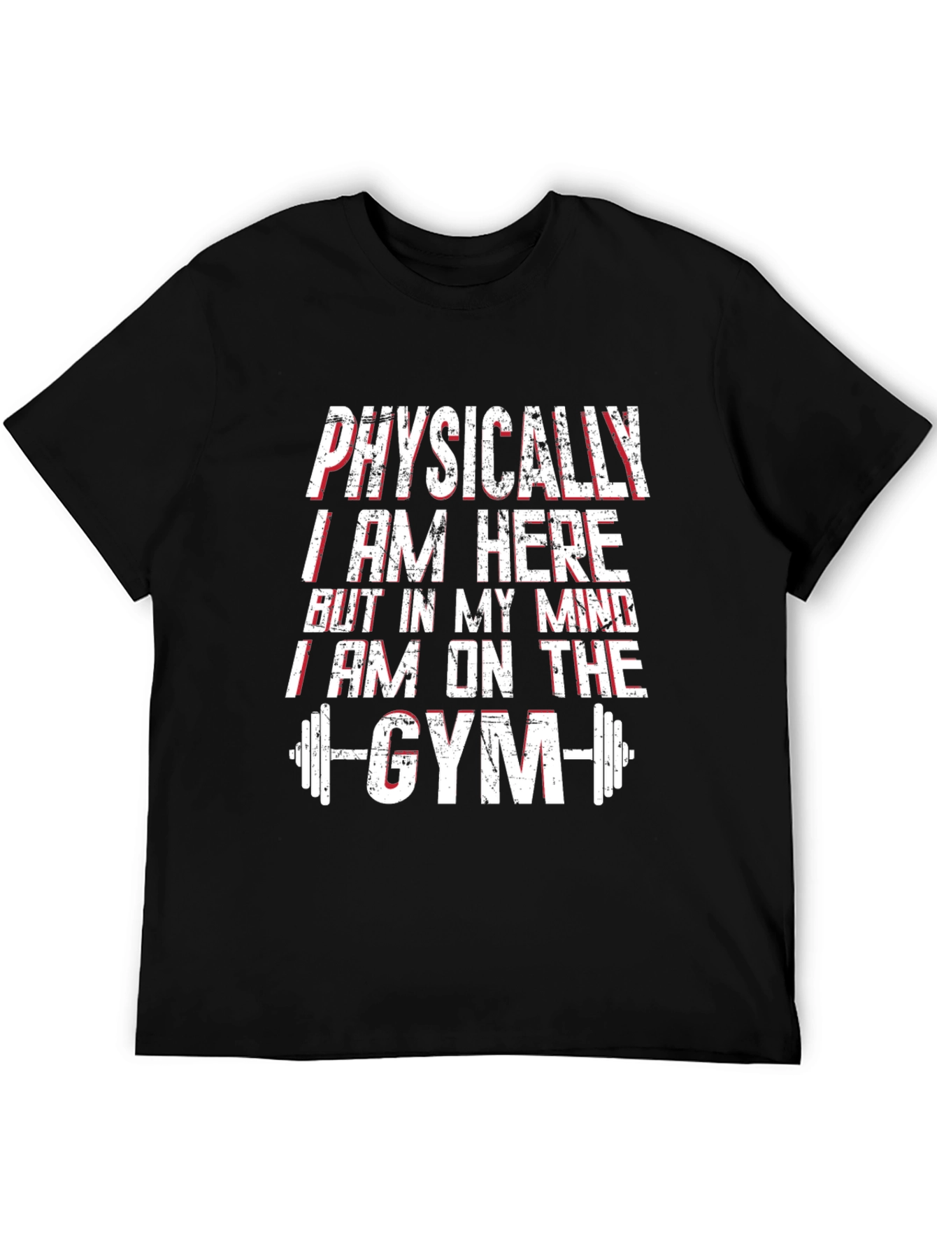 Black Gym Mindset T-Shirt - Workout Motivation view 5