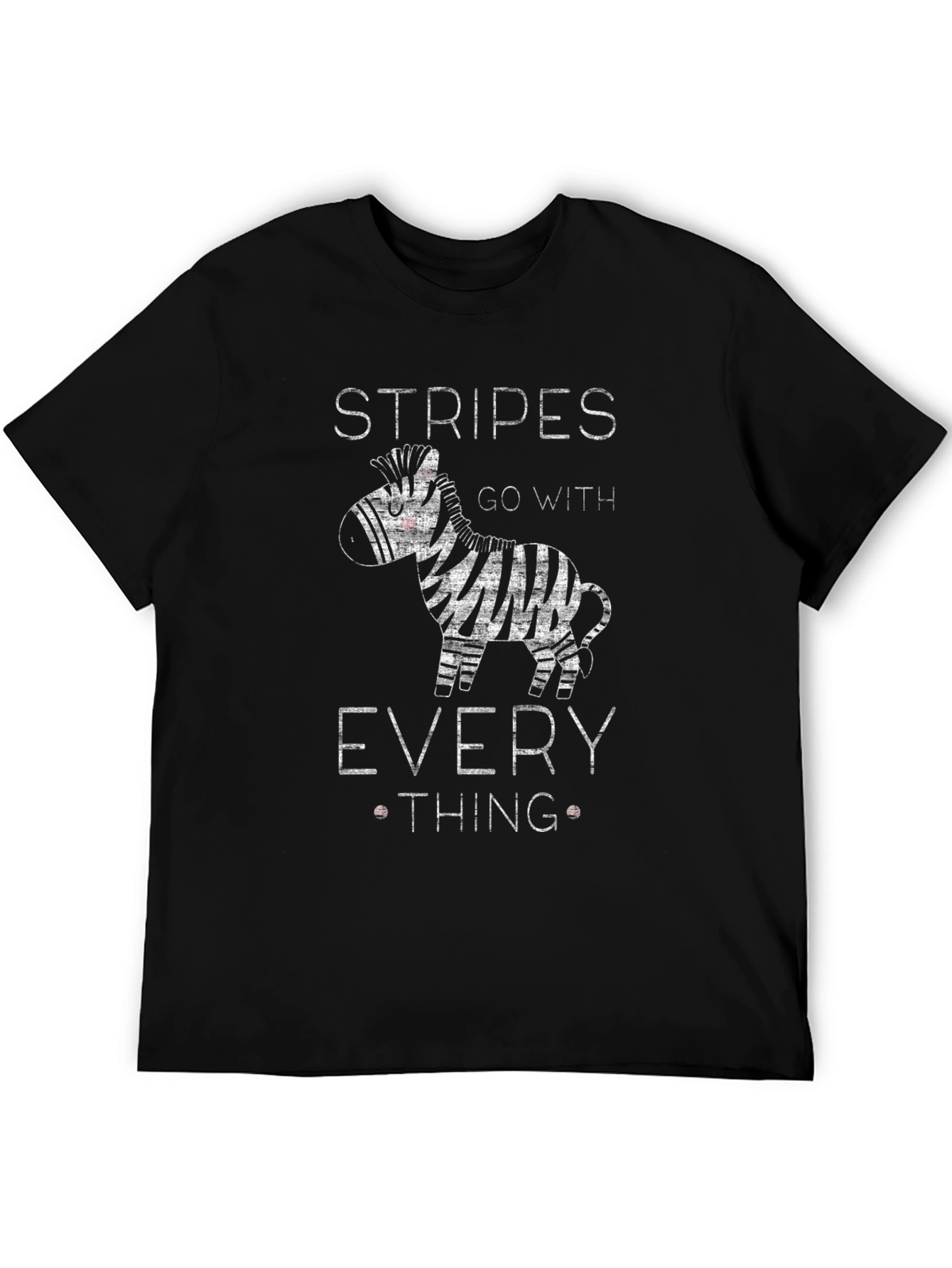 Black Stripes Go With Everything Zebra Graphic T-Shirt view 5