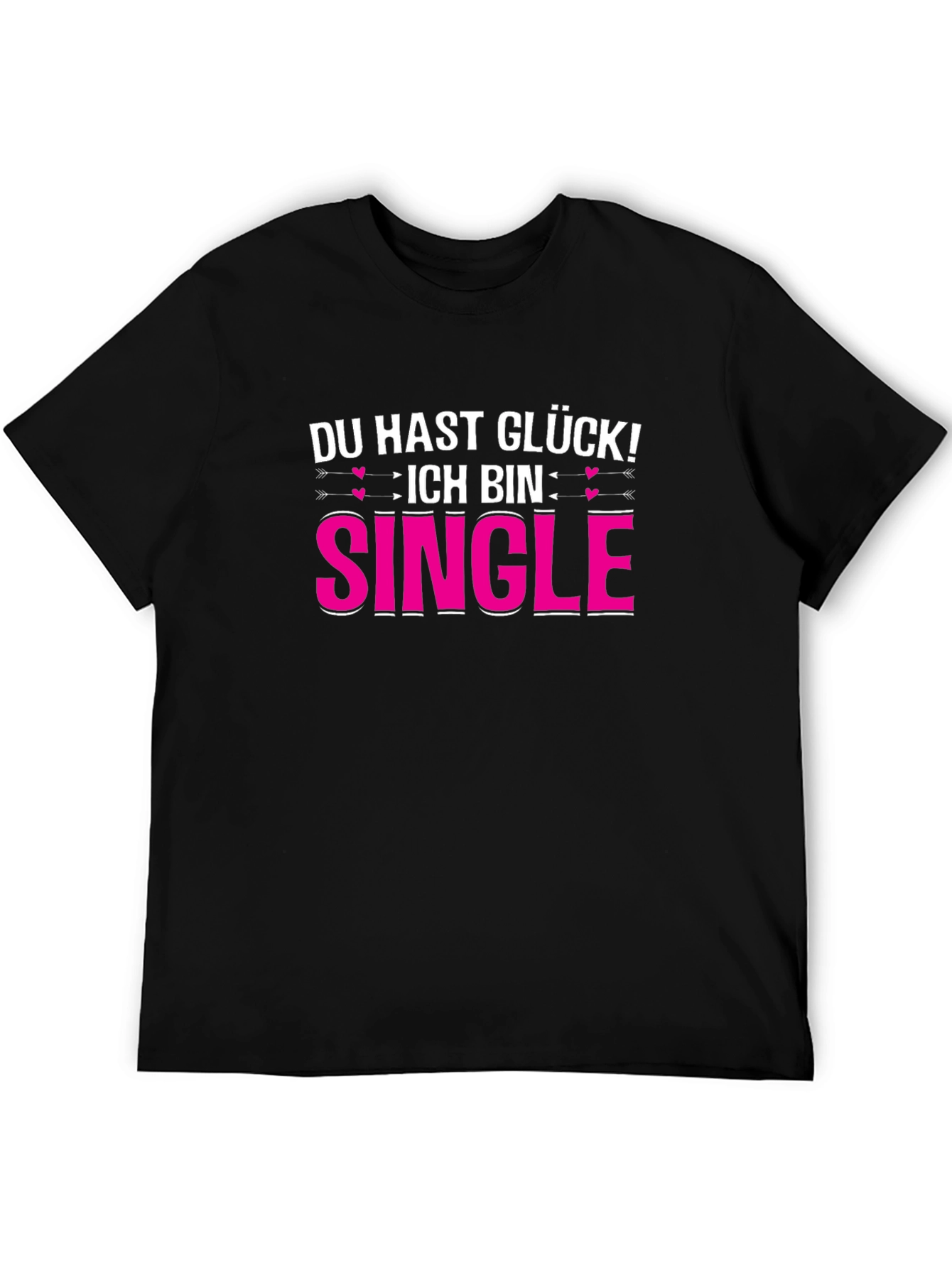 Black Funny Single T-Shirt - German Saying view 5