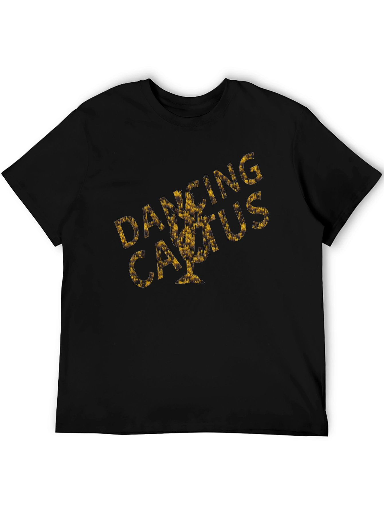 Black Dancing Cactus Graphic Tee - Unique Design view 5