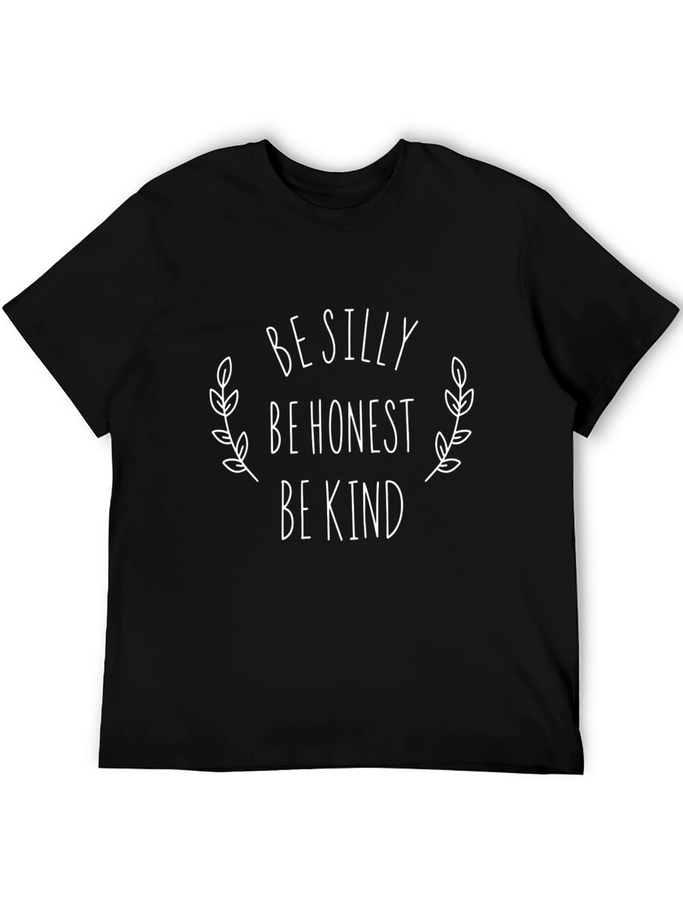 Black Be Silly, Honest, Kind Graphic Tee - Black view 5