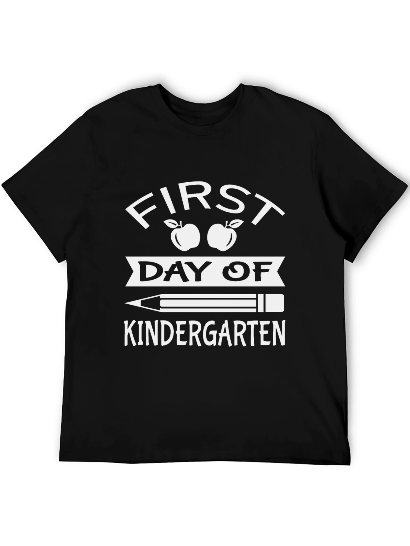 Black First Day of Kindergarten T-Shirt view 5