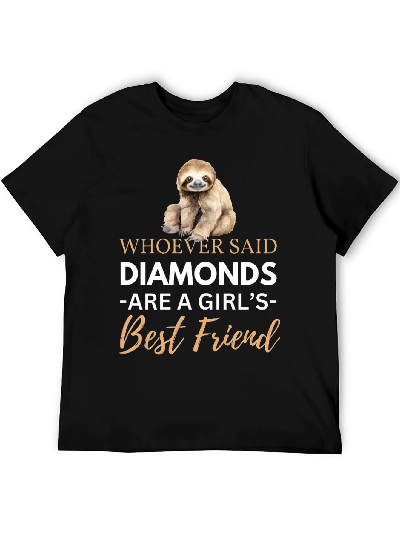 Black Sloth 'Best Friend' Graphic Tee view 5