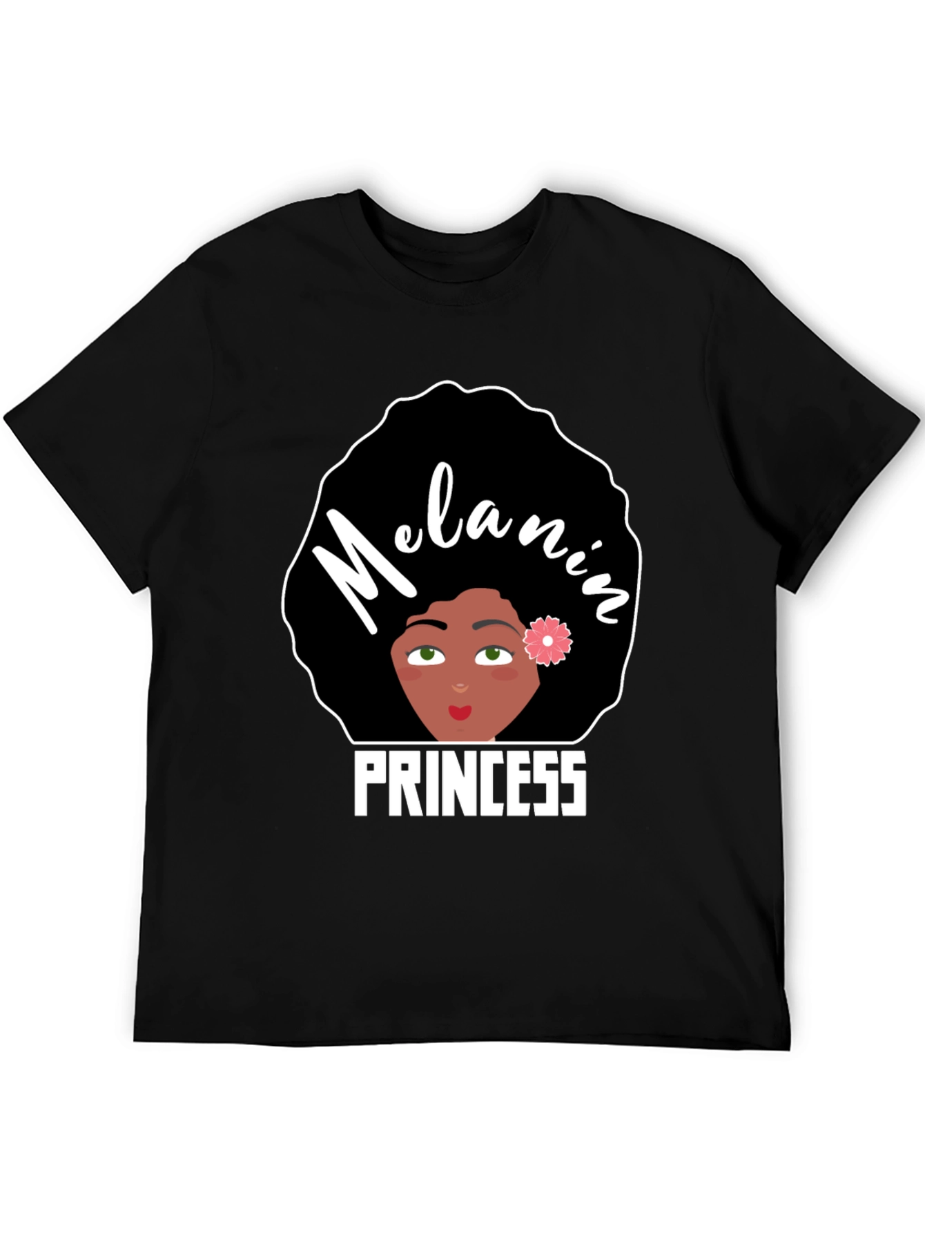 Black Melanin Princess Graphic Tee - Black Pride view 5