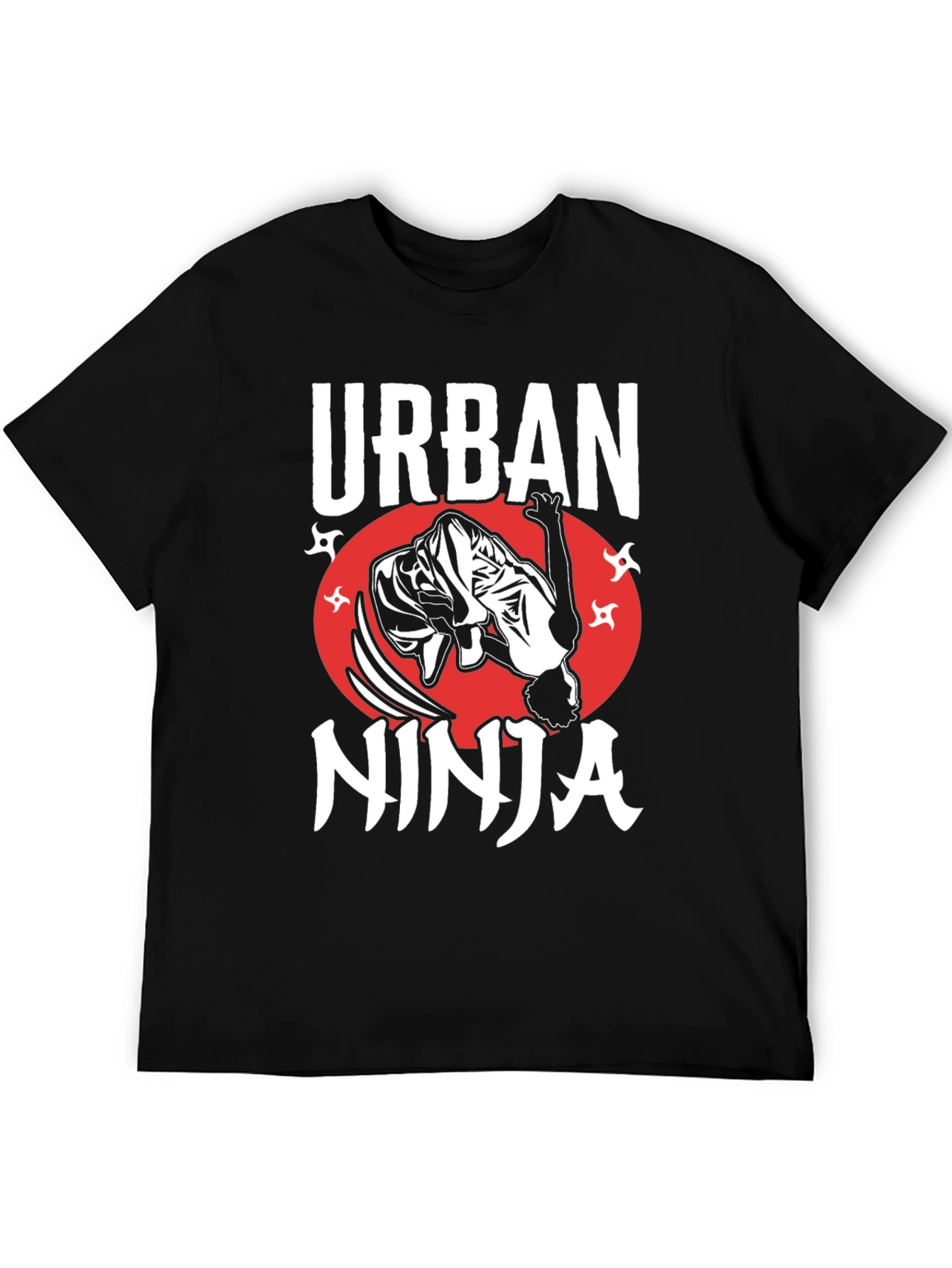 Black Urban Ninja Graphic Tee view 5