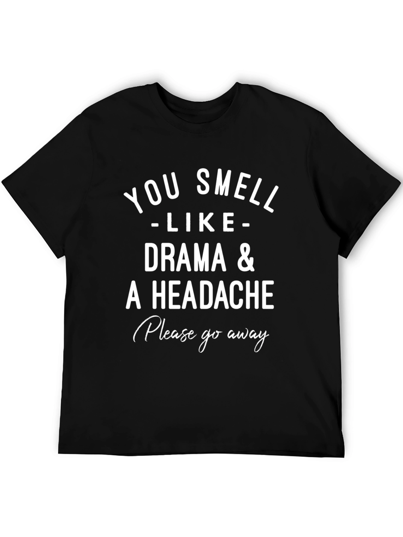 Black Drama Headache Graphic Tee - Humor T-Shirt view 5