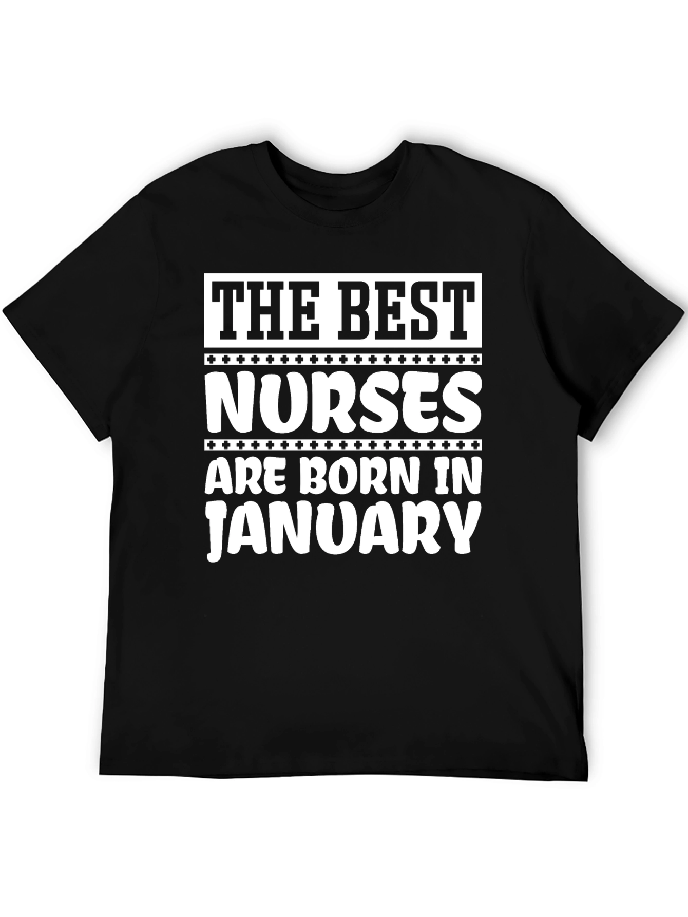 Black The Best Nurses Are Born In January T-Shirt view 5