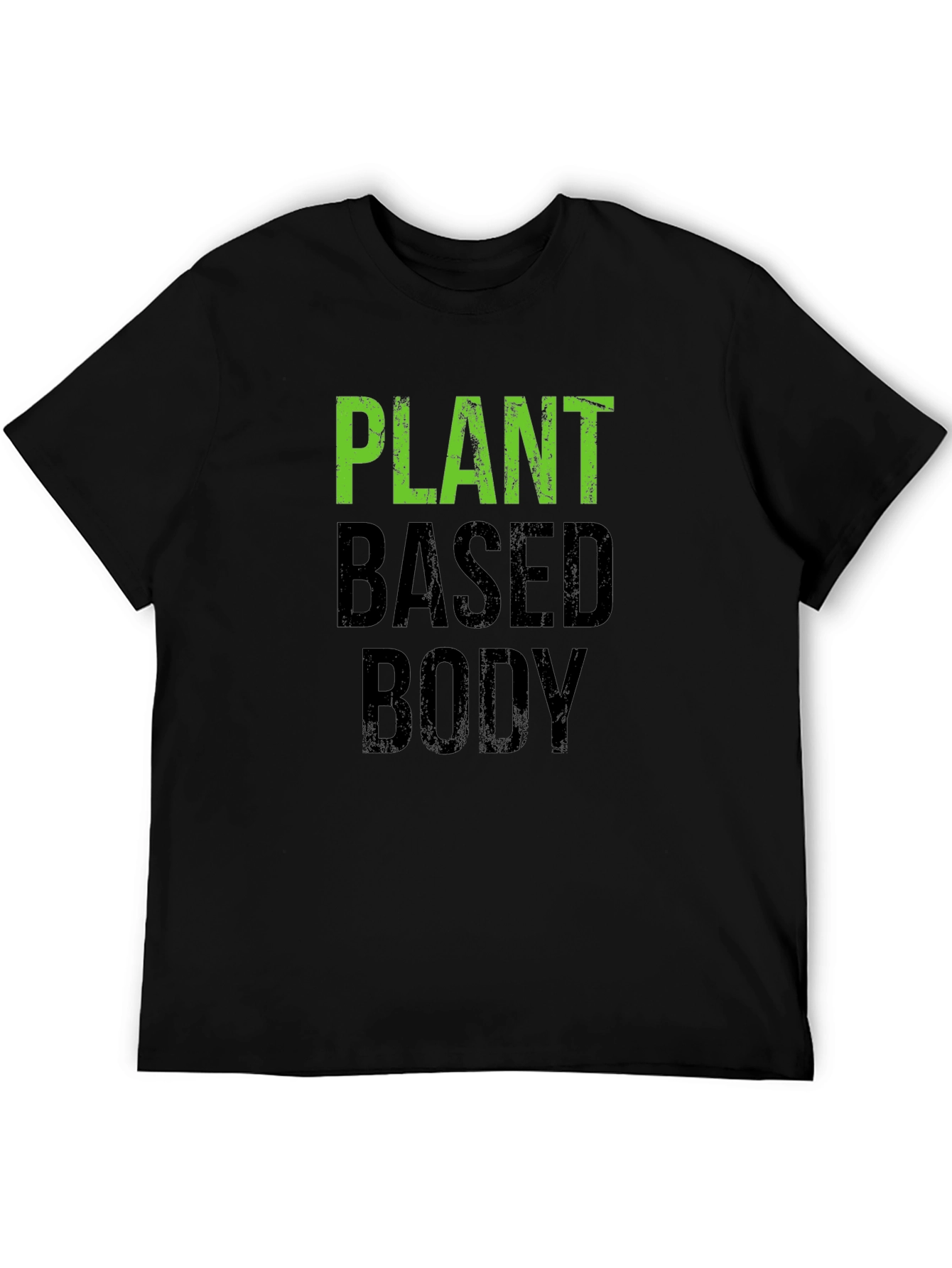 Black Plant Based Body T-Shirt - Vegan Fitness Apparel view 5