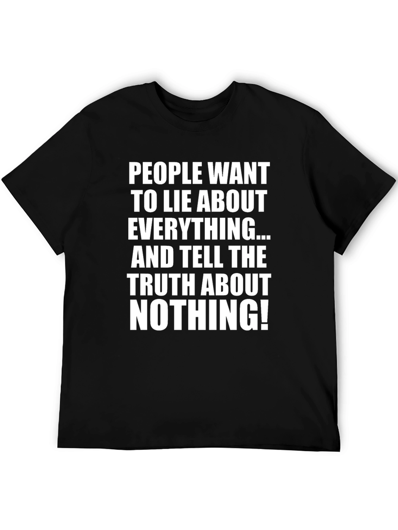 Black Truth About Nothing Graphic Tee view 5