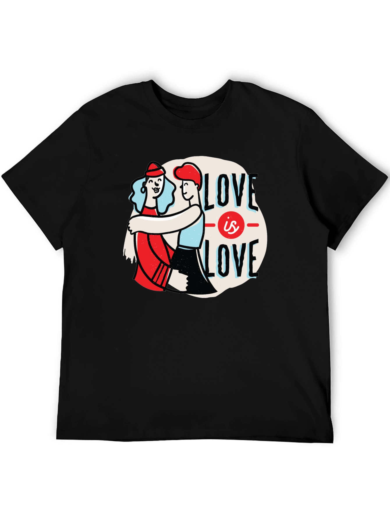Black Love is Love Graphic T-Shirt - Unisex Pride Tee view 5